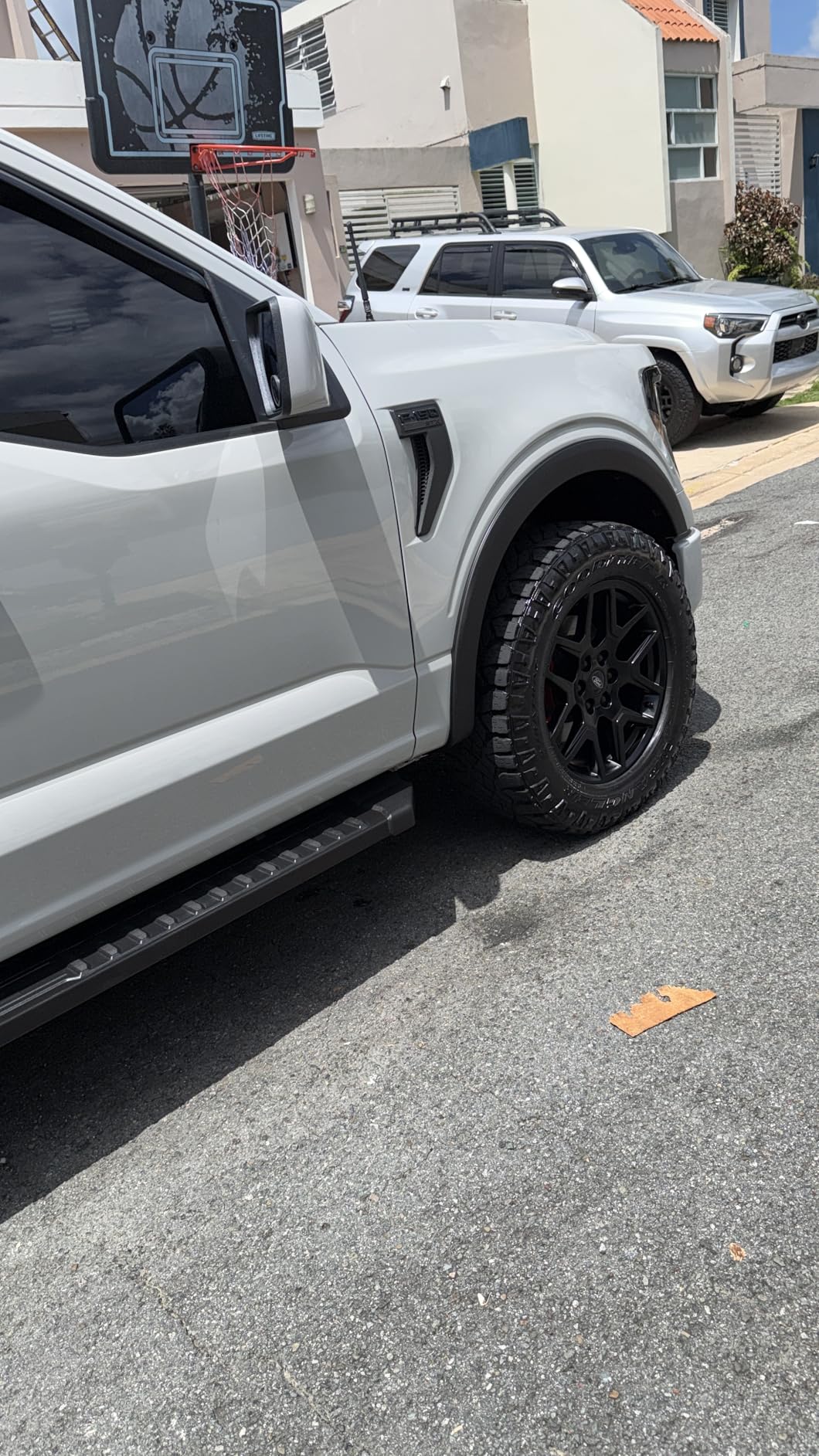 YHTAUTO Paintable Fender Flares w/Hardware Kit Compatible with 2021-2023 Ford F-150, Not Fit Raptor & Lightning Models, Pocket Bolt-Riveted Style Wheel Flare Cover Protector, Set of 4, Front & Rear customer photo 1