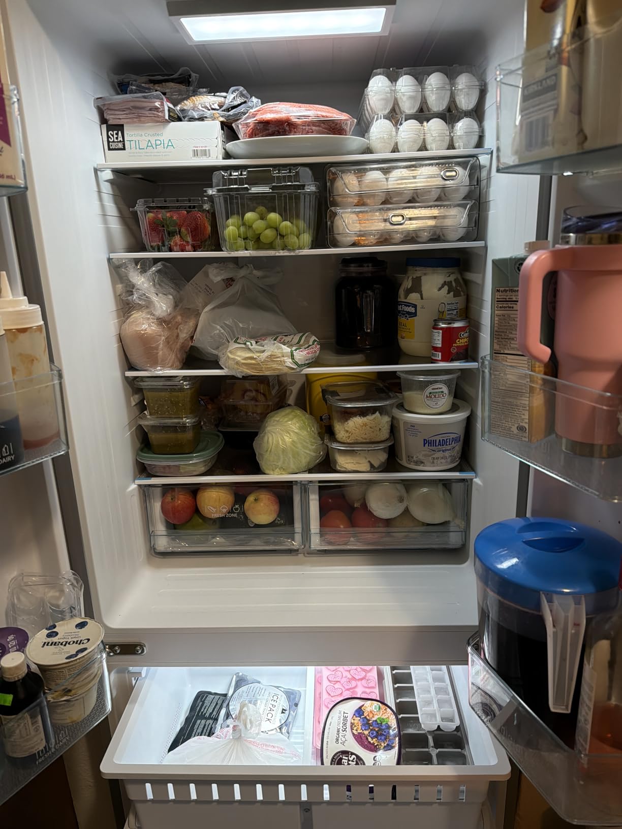 Avanti French Door Refrigerator with Bottom Freezer 30-Inch Wide, Frost Free Technology, Large Capacity with Adjustable Shelves, Door Bins & Crisper Drawers, 17.5 Cu.Ft., Stainless Steel customer photo 2
