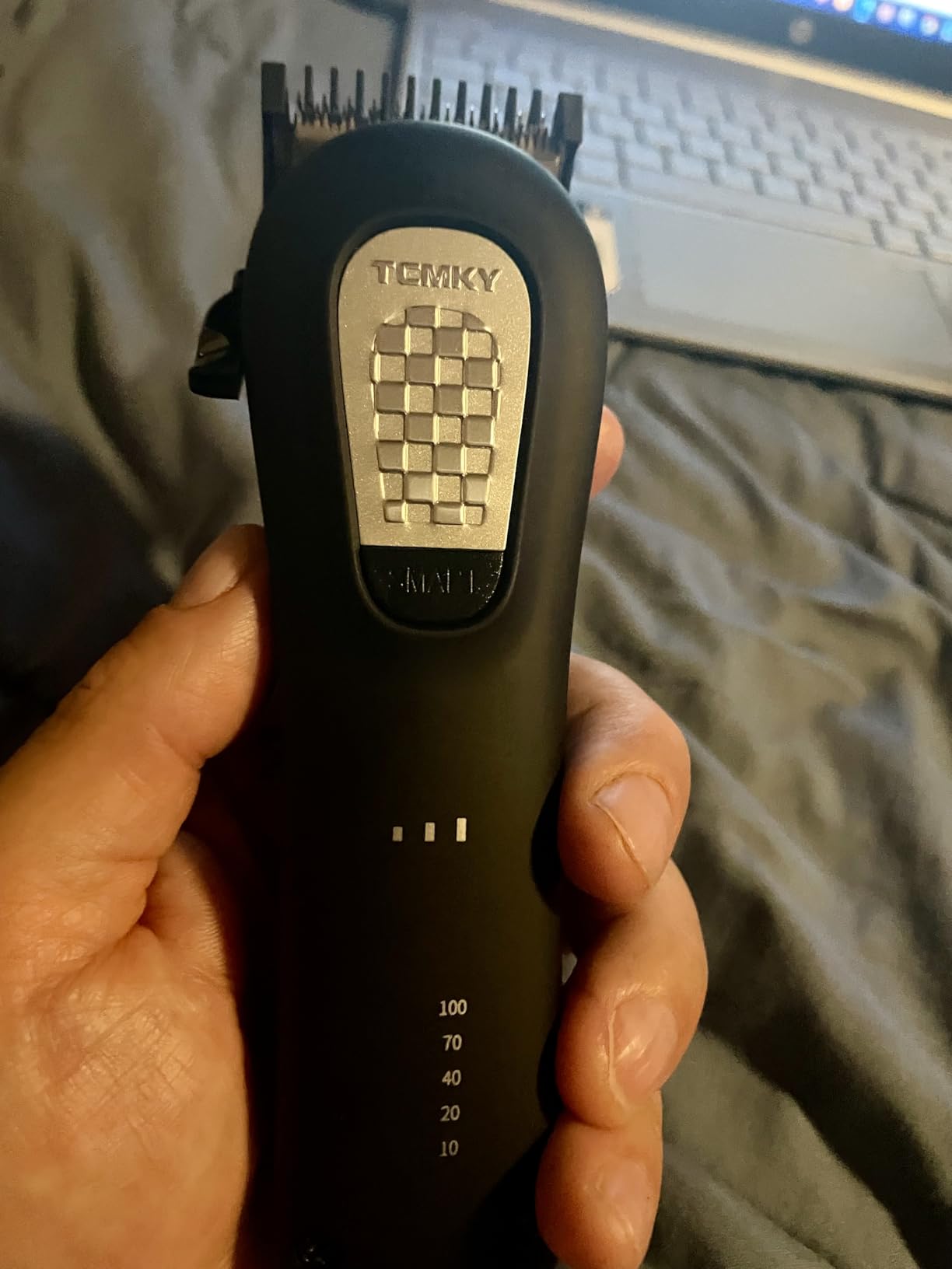 TCMKY Hair Clippers for Men Professional Clippers for Men Cordless&Corded Barber Clippers for Hair Cutting & Grooming. Rechargeable Hair Trimmer Kit for Household (Red) customer photo 1