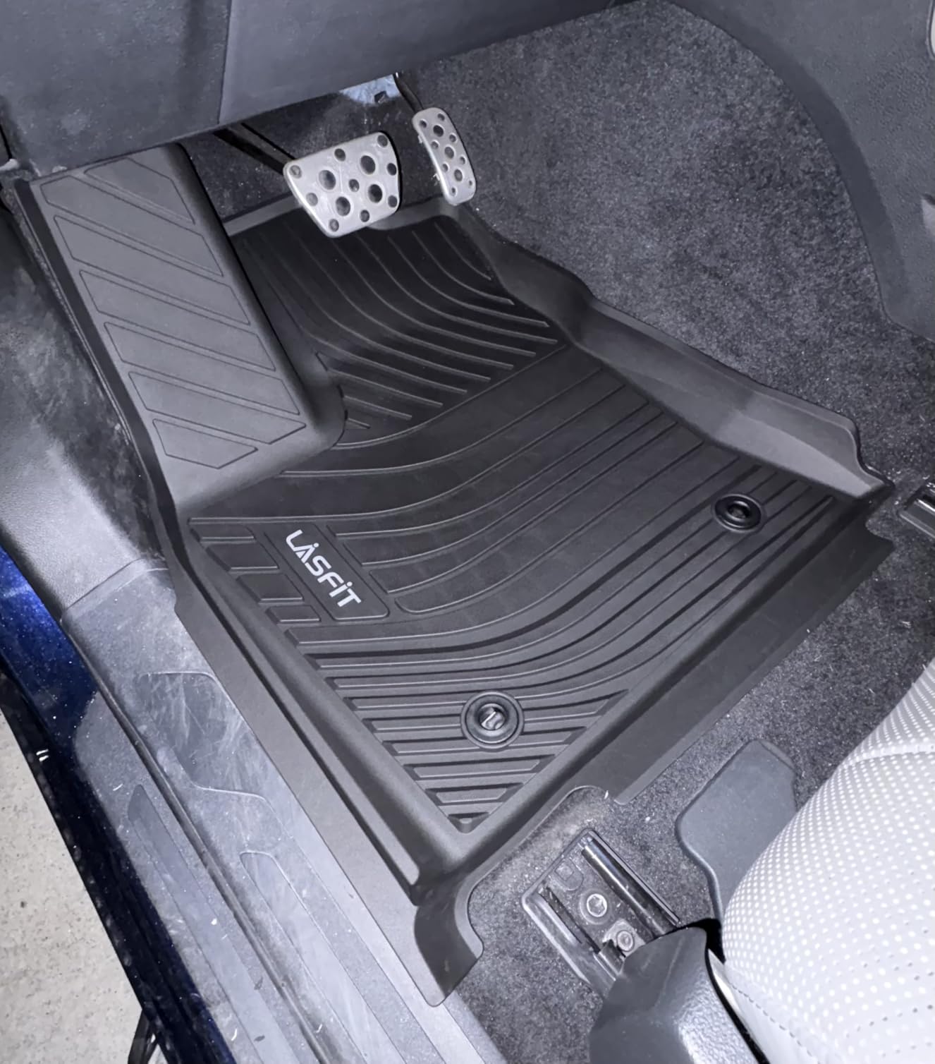 LASFIT Floor Mats for Toyota Tundra 2022-2025 2026 CrewMax Cab, All Weather Custom Fit TPE Floor Liners for Tundra SR/SR5/TRD PRO/Limited/Platinum/Capstone Front&Rear 2 Row Car Mats, Black customer photo 1