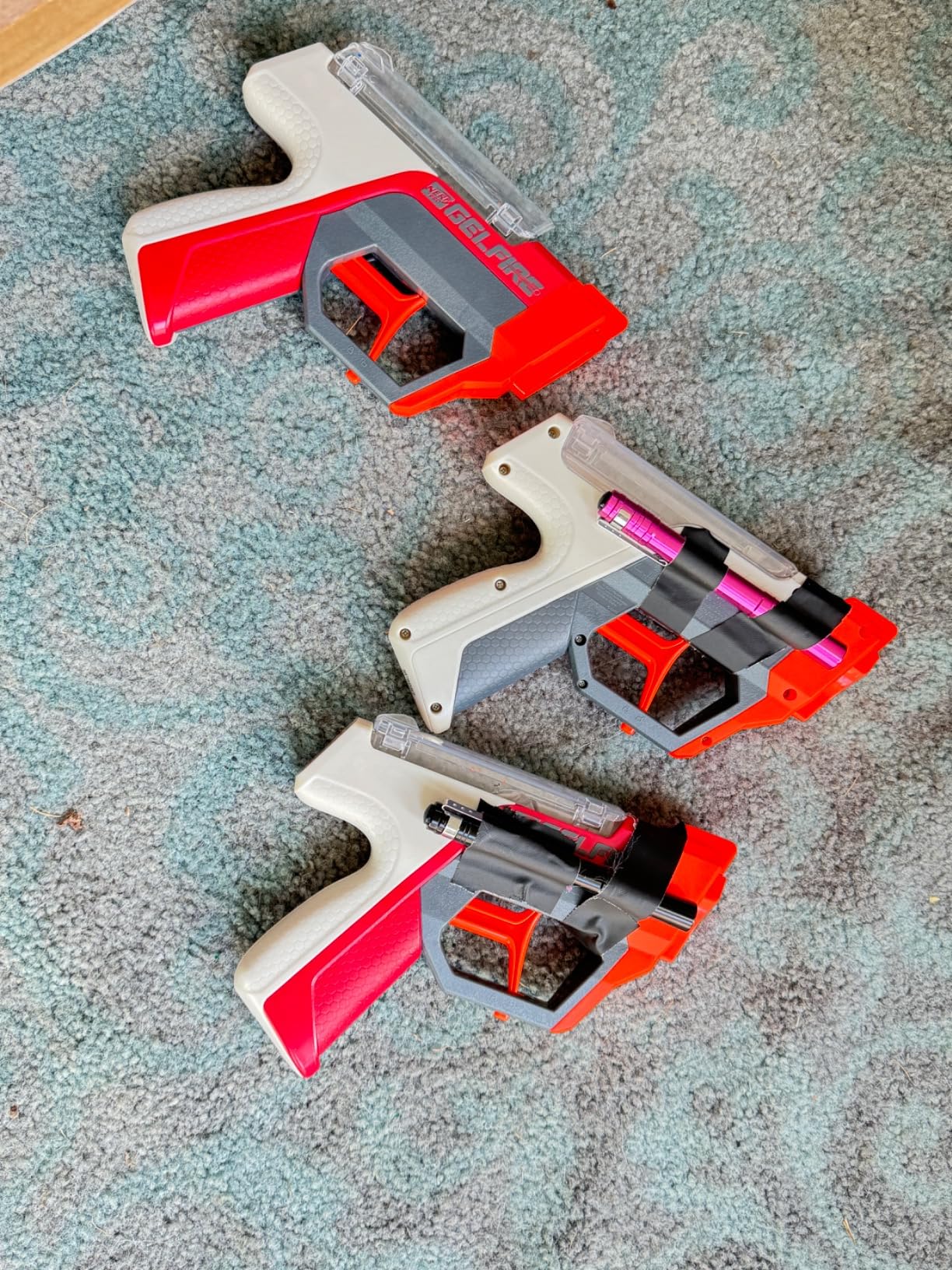 NERF Pro Gelfire Dual Wield Pack, 2 Blasters, No-Prime Firing, 5000 Gelfire Rounds, 2X 100 Round Integrated Hoppers, 2 Eyewear, Ages 14 & Up customer photo 2