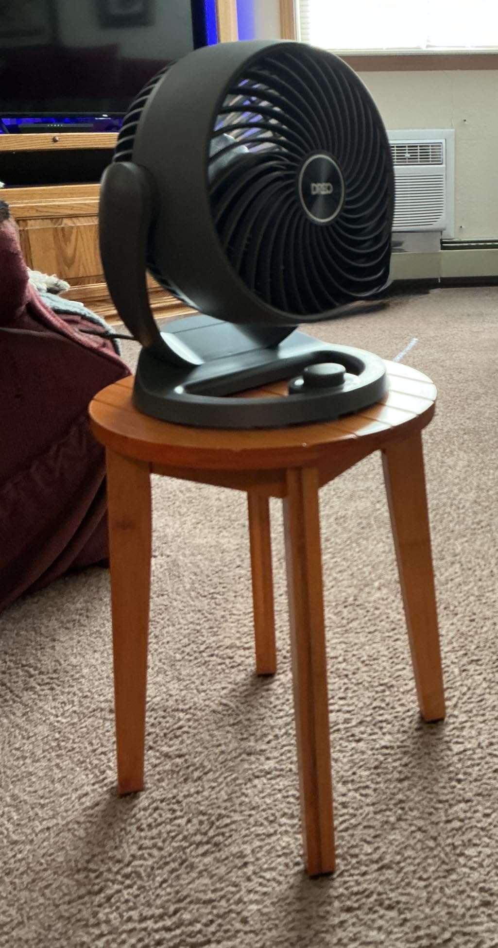 DREO Fan for Bedroom, 12 Inches, 70ft Powerful Airflow, 25db Quiet Table Air Circulator Fans for Whole Room, 120° Adjustable Tilt, 3 Speeds, Desktop Fan for Home, Office, Kitchen customer photo 2