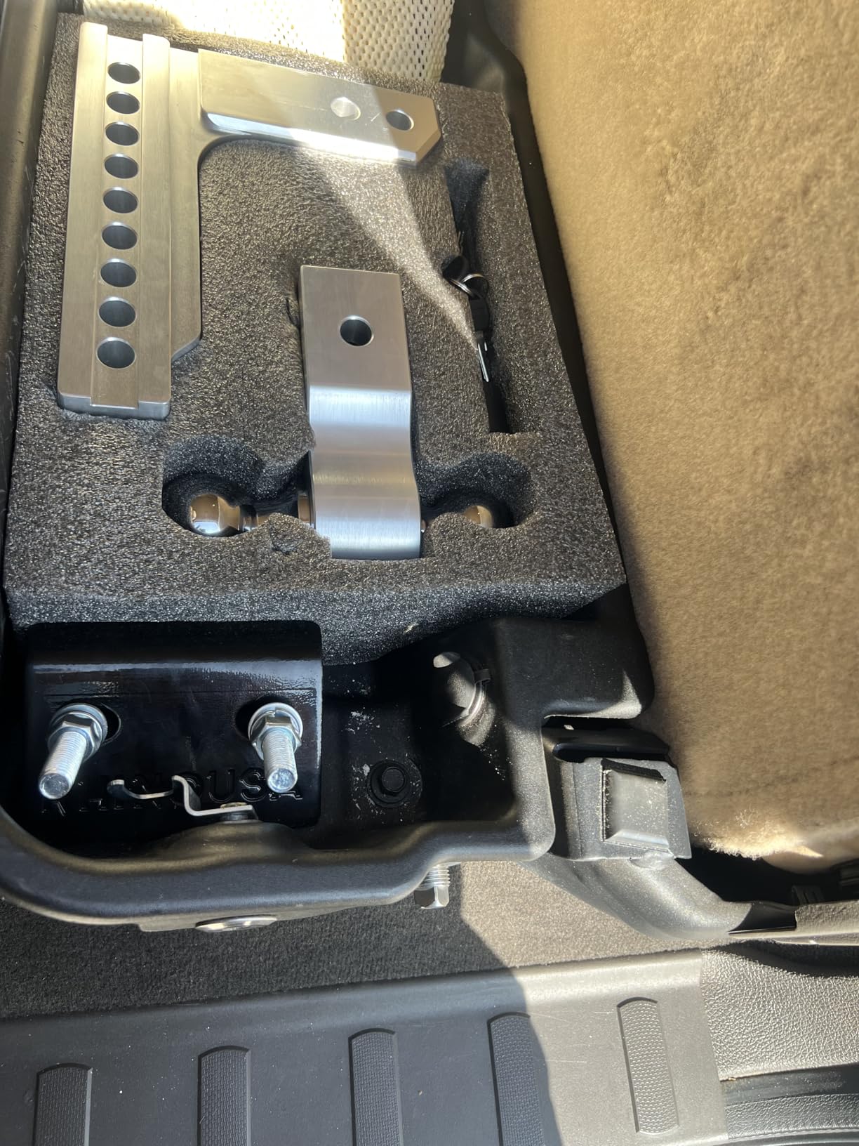 Rhino USA Adjustable Trailer Hitch (Fits 2-Inch Receiver) - Heavy Duty Aluminum Tow Hitches with 6-Inch Drop/Rise for Truck (12,500 LBS GTW) - Weatherproof Double Anti-Theft Locking Hitch Pin customer photo 2