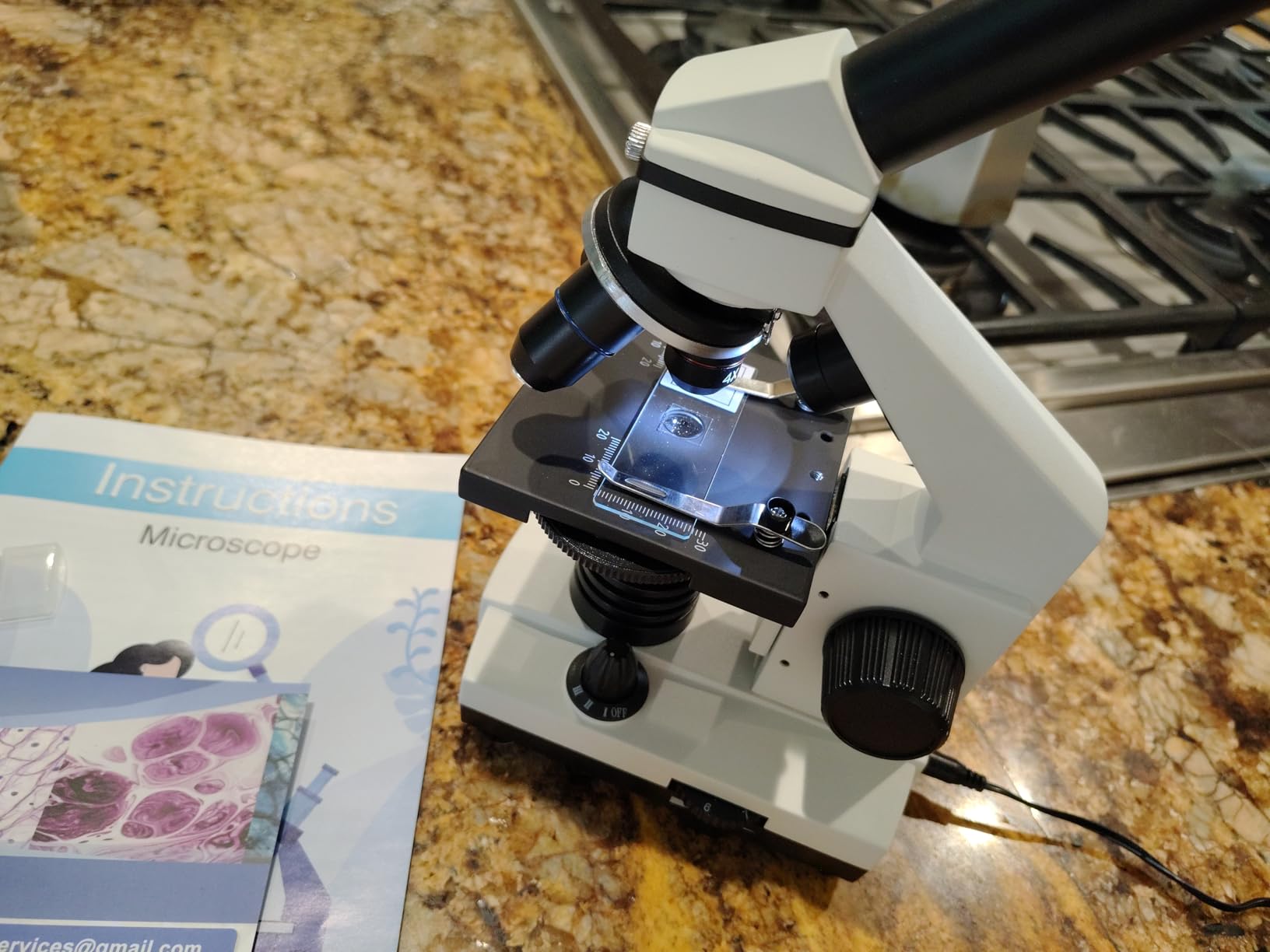 PalliPartners Compound Microscope for Adults & Students - 100X-2000X High-Power Biological Microscope with Slides Set & Phone Adapter customer photo 1