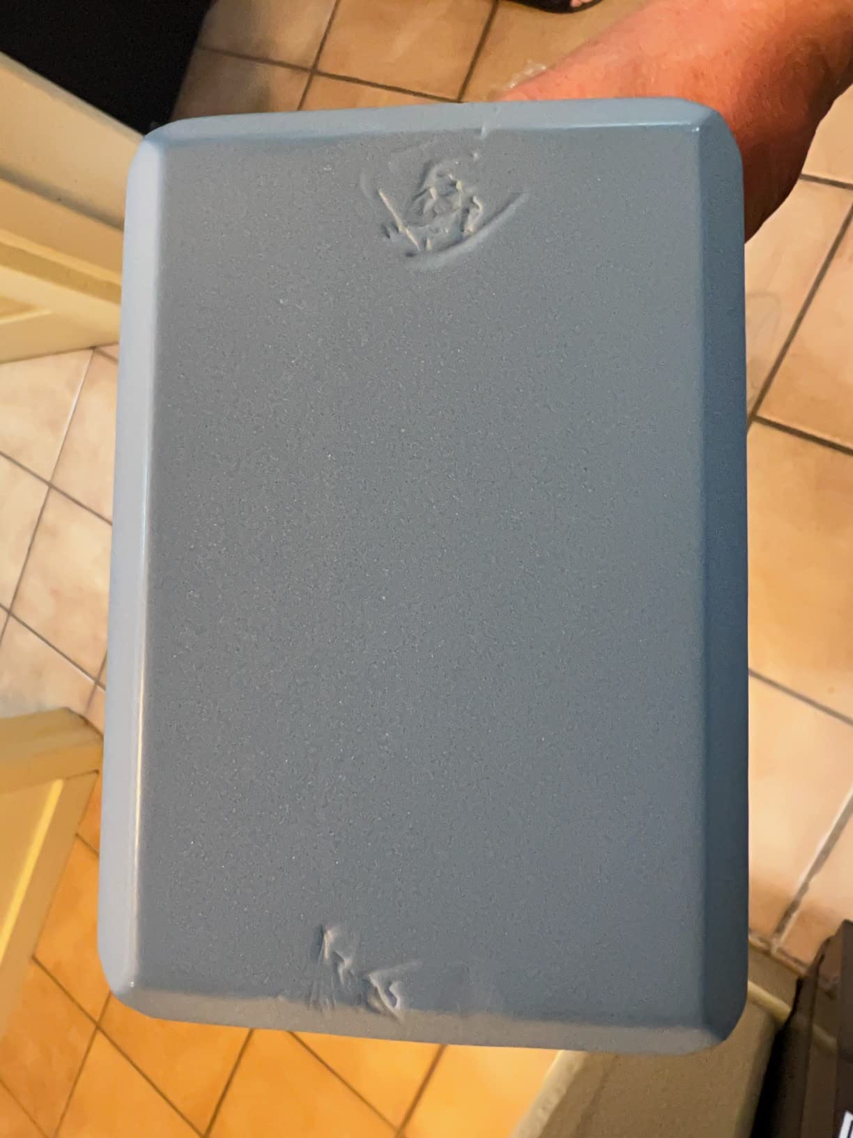 Yoga Blocks - Supportive & Lightweight EVA Foam for Yoga, Pilates, Meditation, 9 x 6 x 4 inches, Blue customer photo 2