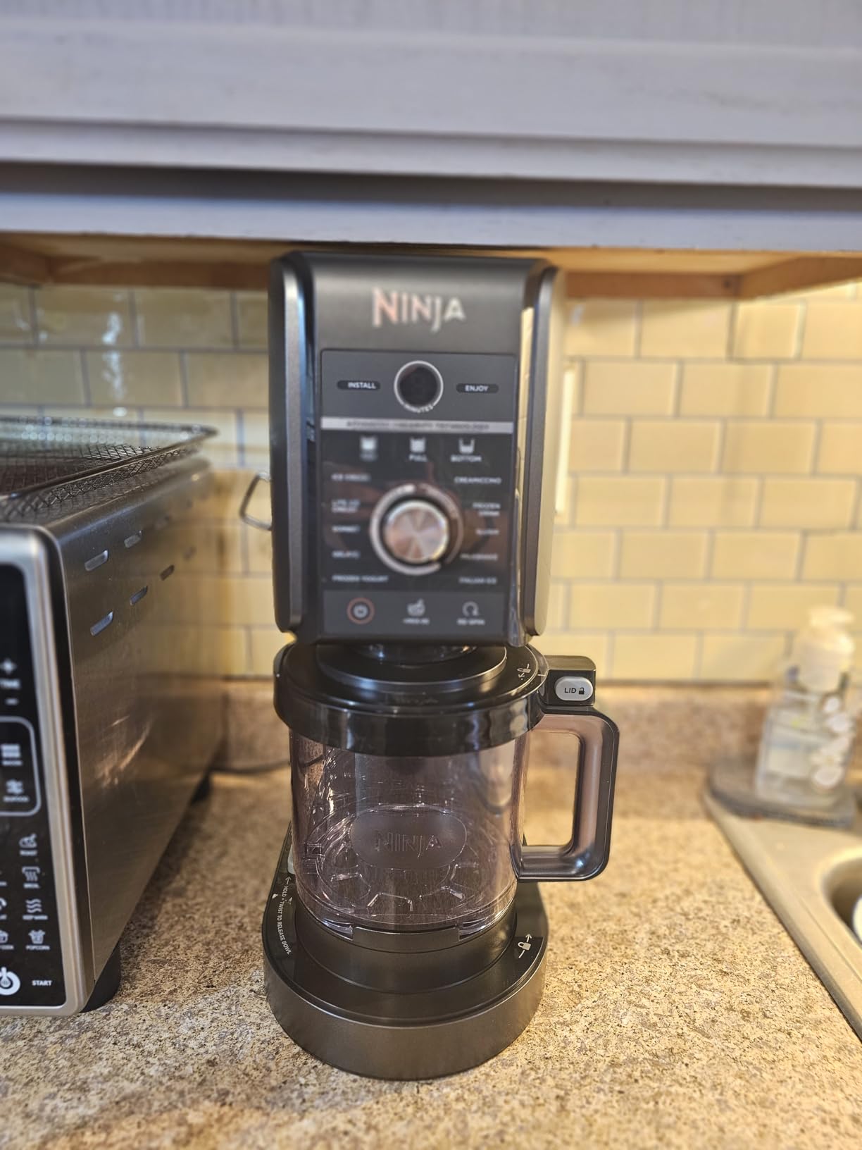 Ninja NC501 CREAMi Deluxe 11-in-1 Ice Cream & Frozen Treat Maker with 2 XL Family Size Pint Containers, Silver (Renewed) customer photo 1