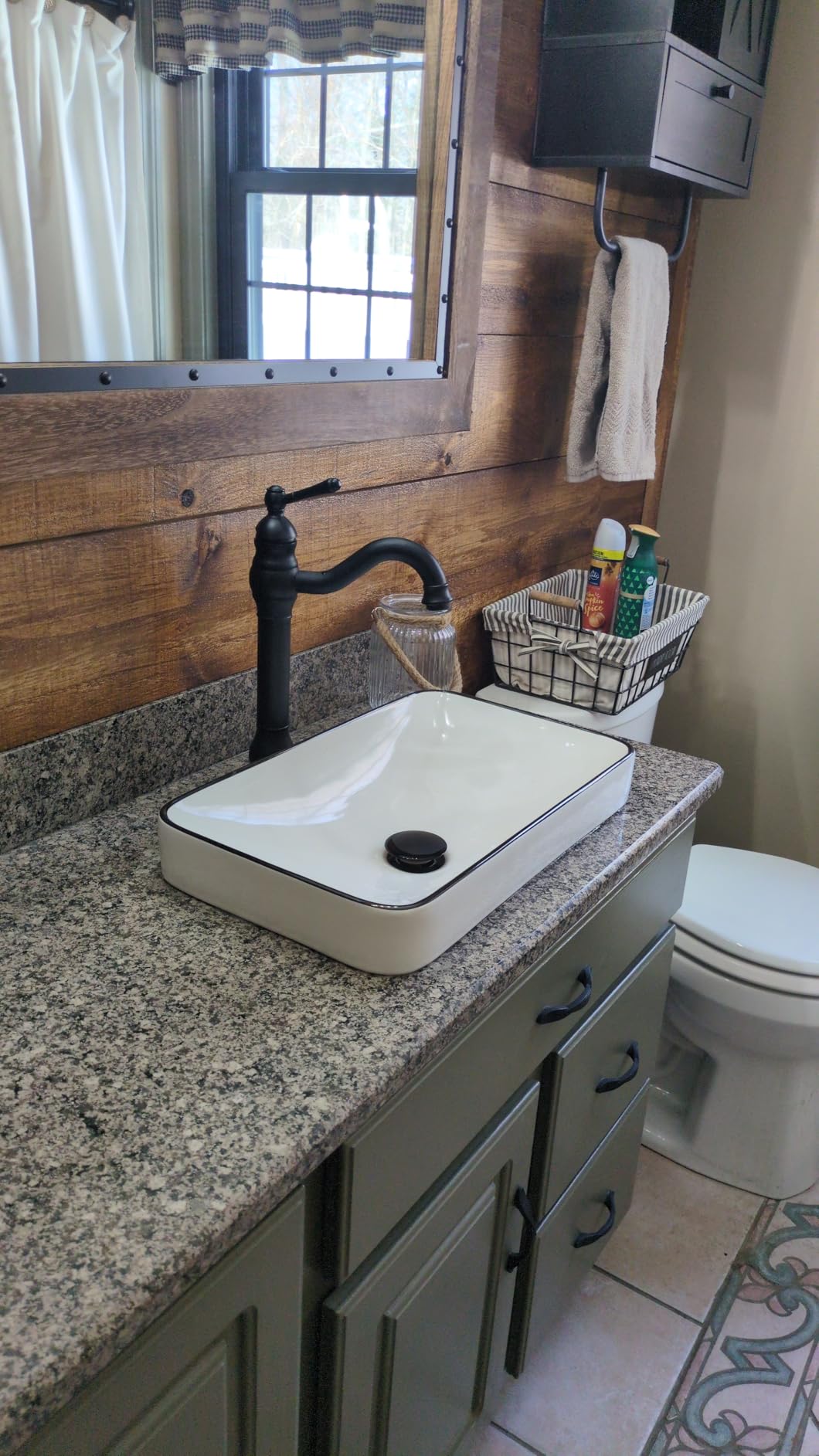 DeerValley Bathroom Vessel Sink, 19.29