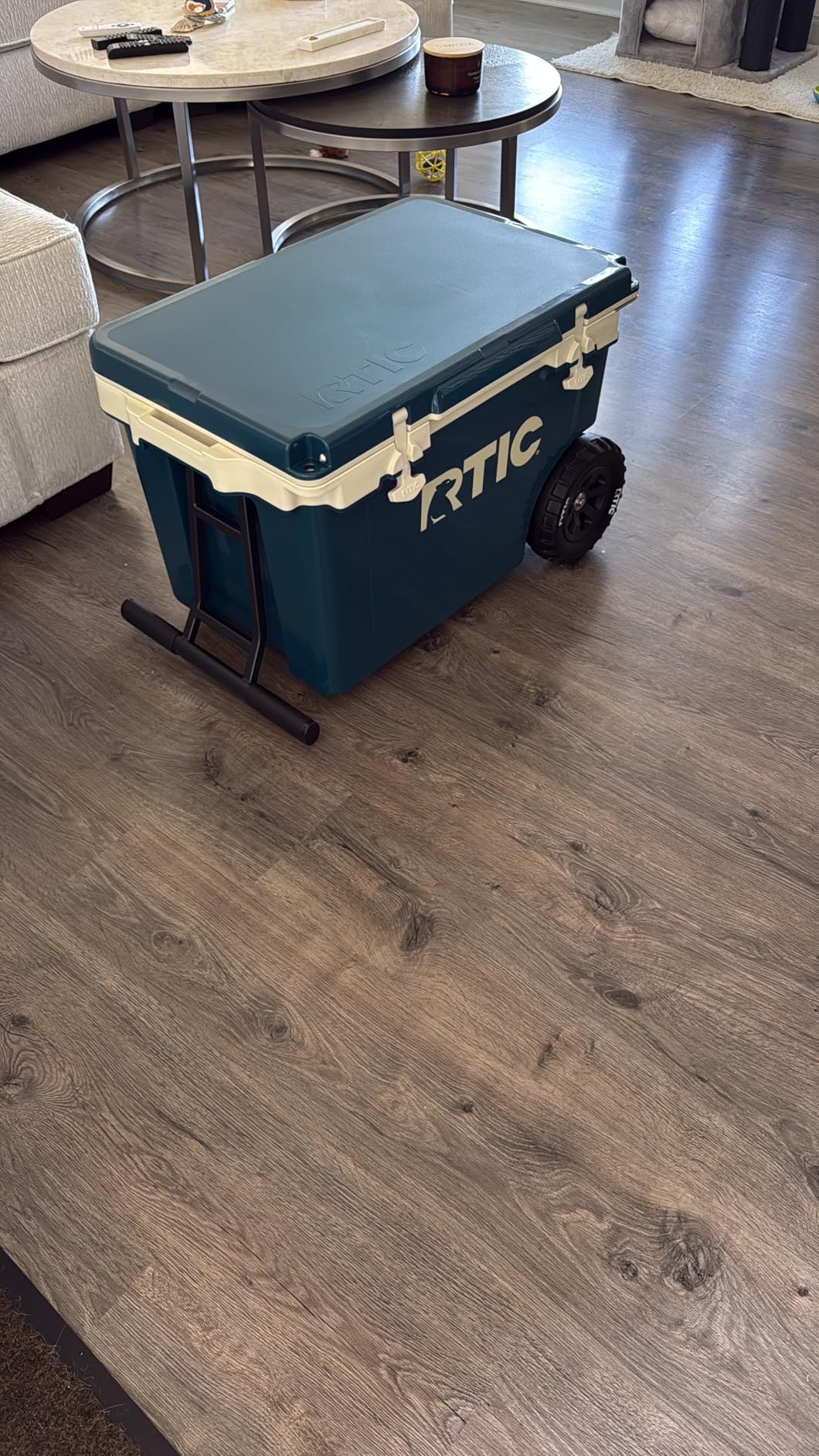 RTIC 52 QT Ultra-Light Wheeled Hard Cooler | Insulated, Ice Chest Box, Beach, Drink, Beverage, Camping, Picnic, Fishing, Barbecue, 30% Lighter Than Rotomolded customer photo 2