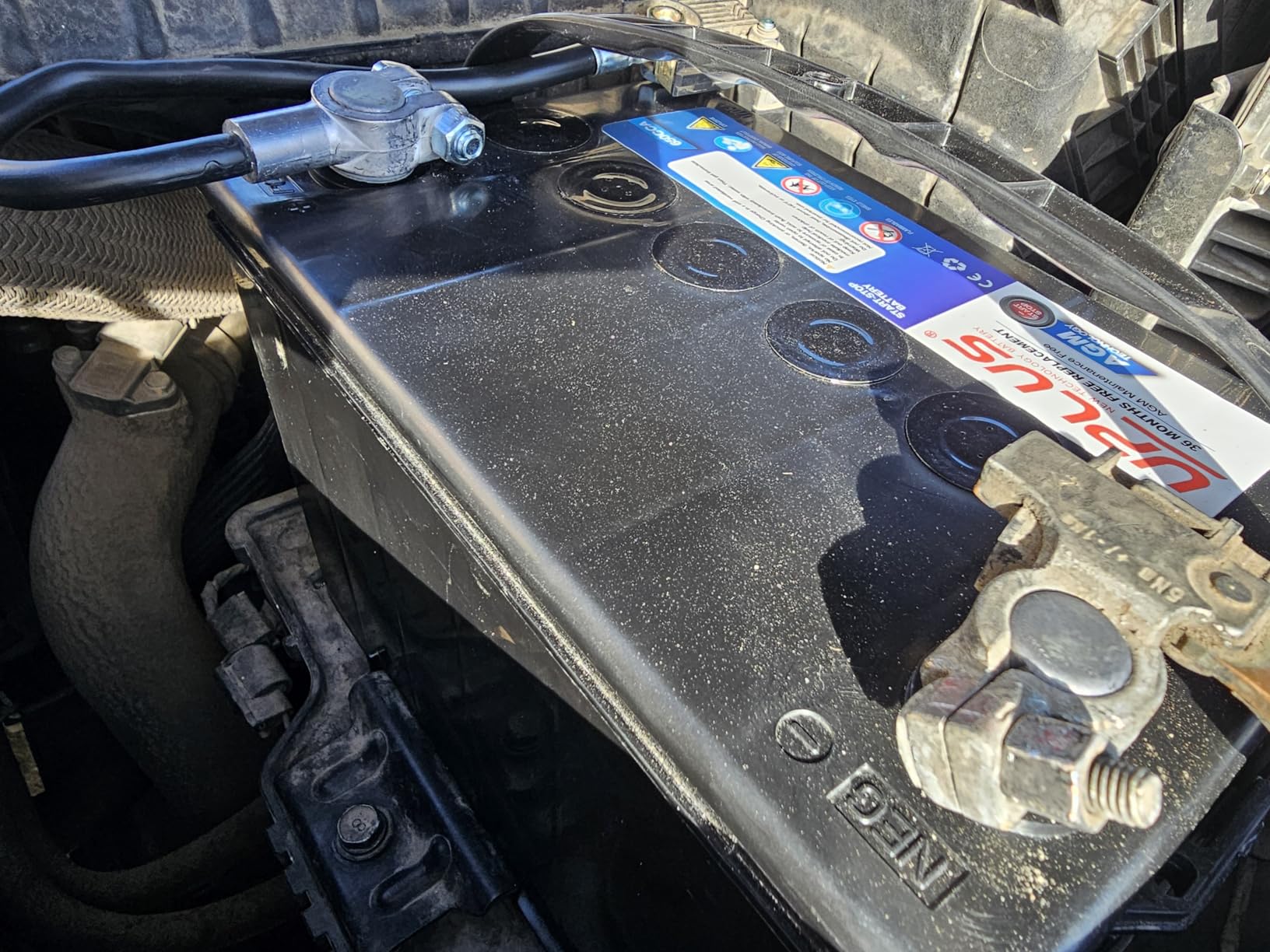 UPLUS BCI Group 48 Car Battery, AGM-L70-M Maintenance Free 12V 70Ah Premium AGM Batteries H6 L3 Automotive Battery, 760CCA, 120RC customer photo 2