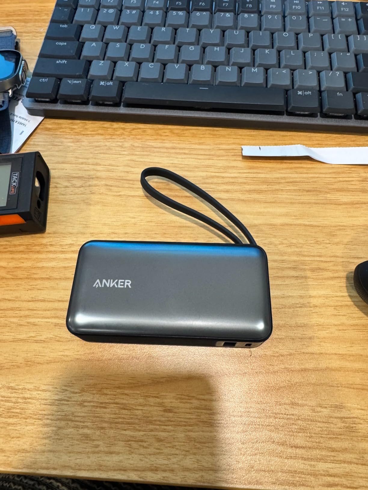 Nano Power Bank, 10,000mAh Portable Charger with Built-in USB-C Cable, 30W Recharging, 30W Max Output with USB-C&A, for iPhone 17/16/15 Series, MacBook, Galaxy, AirPods, and More customer photo 2