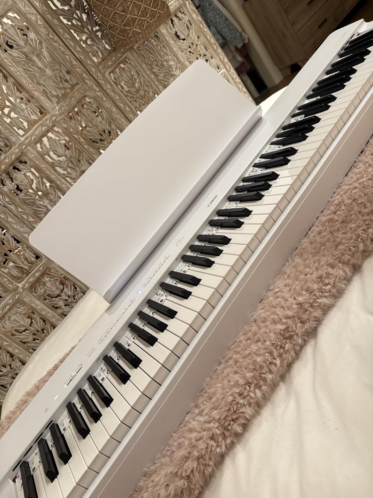 Yamaha P225 88-Key Digital Piano with Weighted Keys, Portable Design, Built-In Speakers, Black customer photo 1