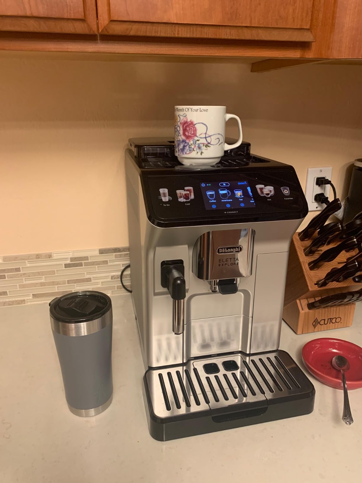 De'Longhi Eletta Explore Espresso Machine with Cold Brew, Hot & Cold Milk Frother - 50+ Recipes, Built in Grinder, Smartphone Compatible with Bean Adapt Technology for Ideal Extraction, 3.8 Pounds customer photo 2