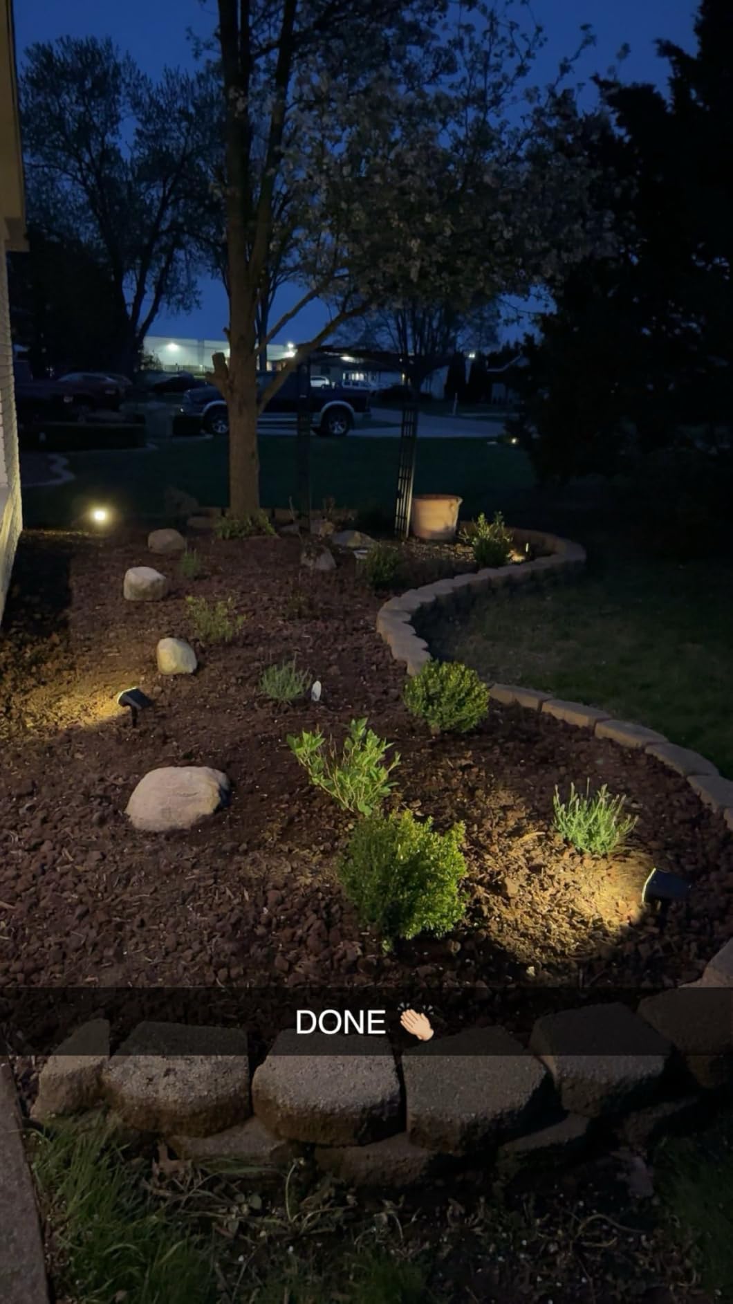 NYMPHY Solar Lights Outdoor Waterproof IP68, 56 LED 3 Lighting Modes Solar Powered Garden Yard Spot Solar Lights for Outside Landscape, 6 Pack (Warm White) customer photo 1