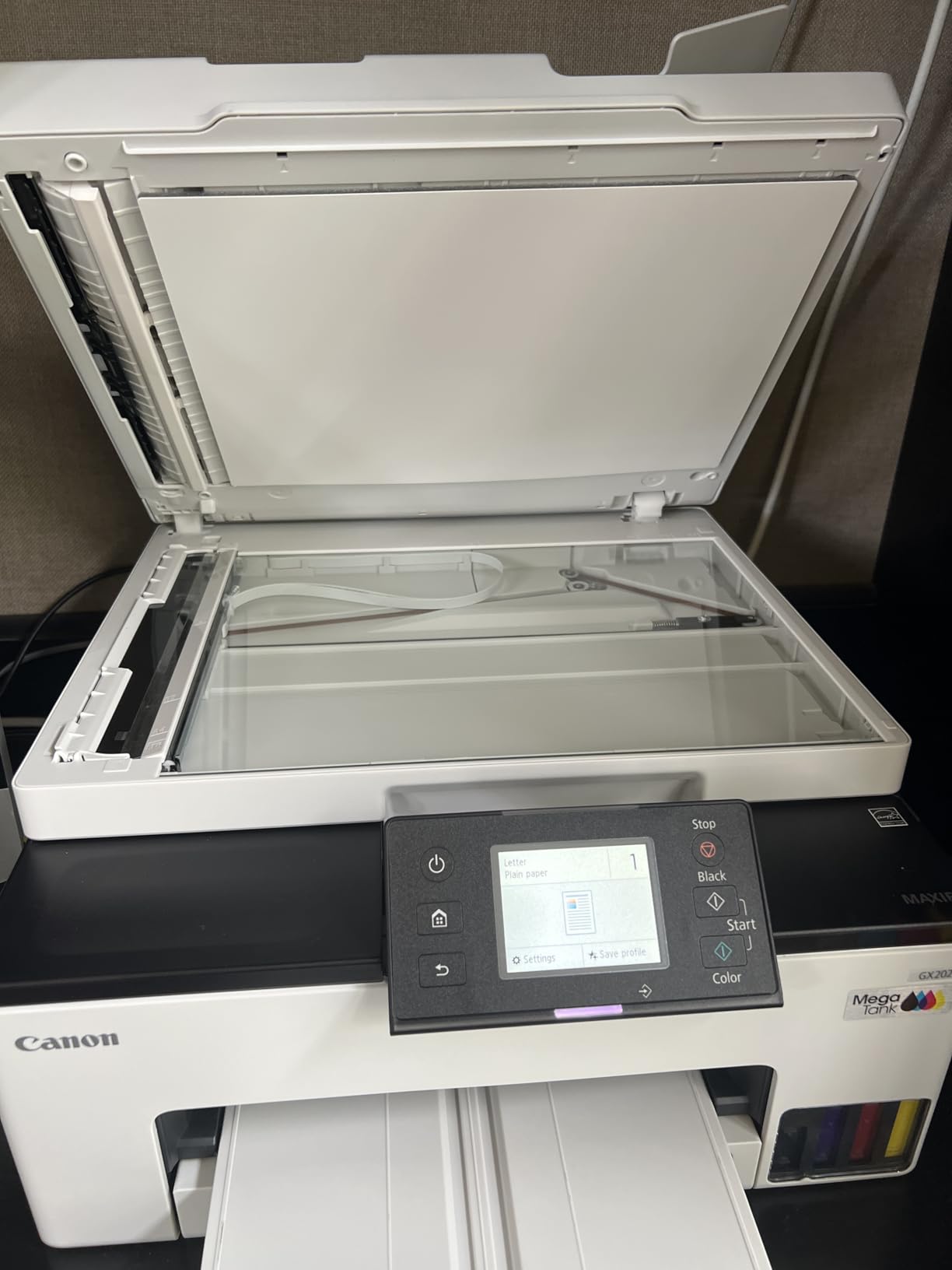 Canon MegaTank MAXIFY GX2020 All-in-One Wireless Color Printer - Print, Copy, Scan with Duplex Printing, Refillable Tank System customer photo 2