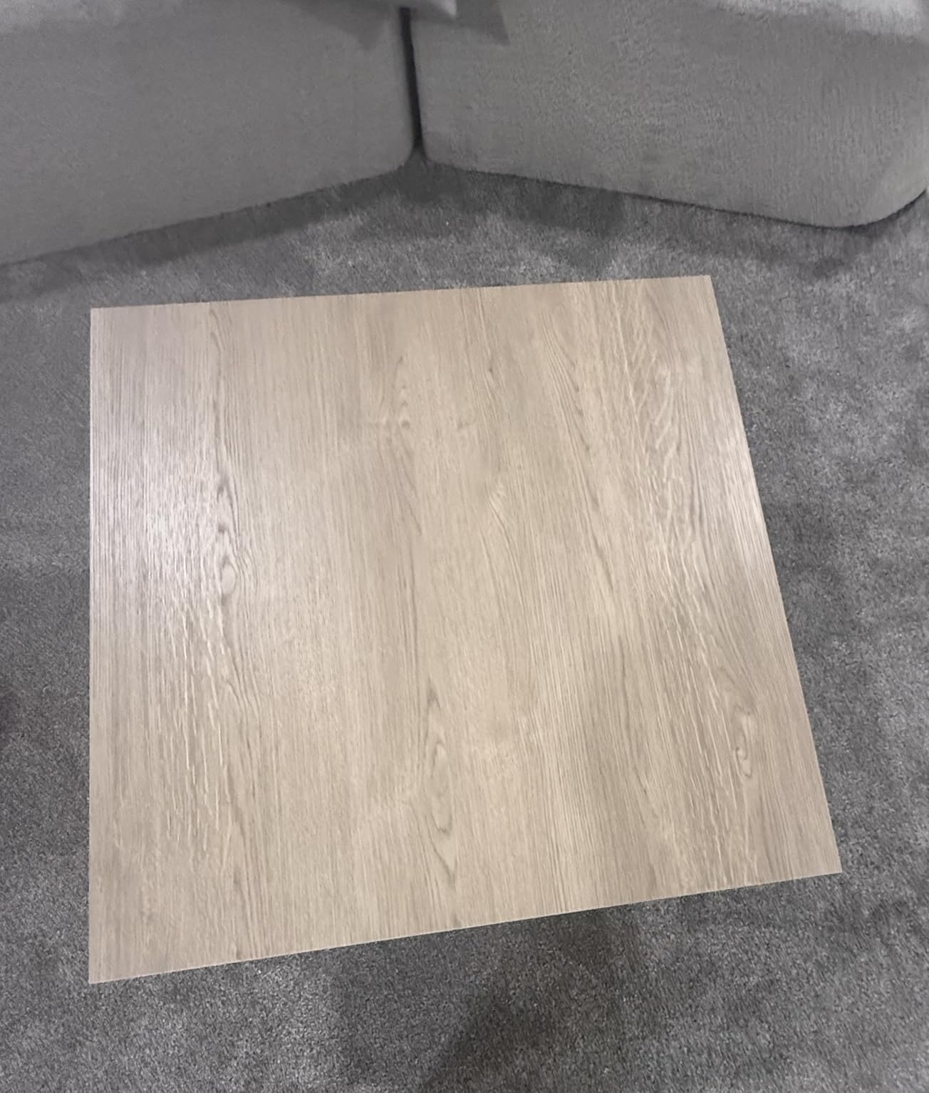 Coaster Home Furnishings Zetta Square Cocktail Living Room Coffee Table Engineered Eco-Friendly Wood Look Laminate Veneer Rustic Farmhouse Mango Brown 708068 customer photo 1
