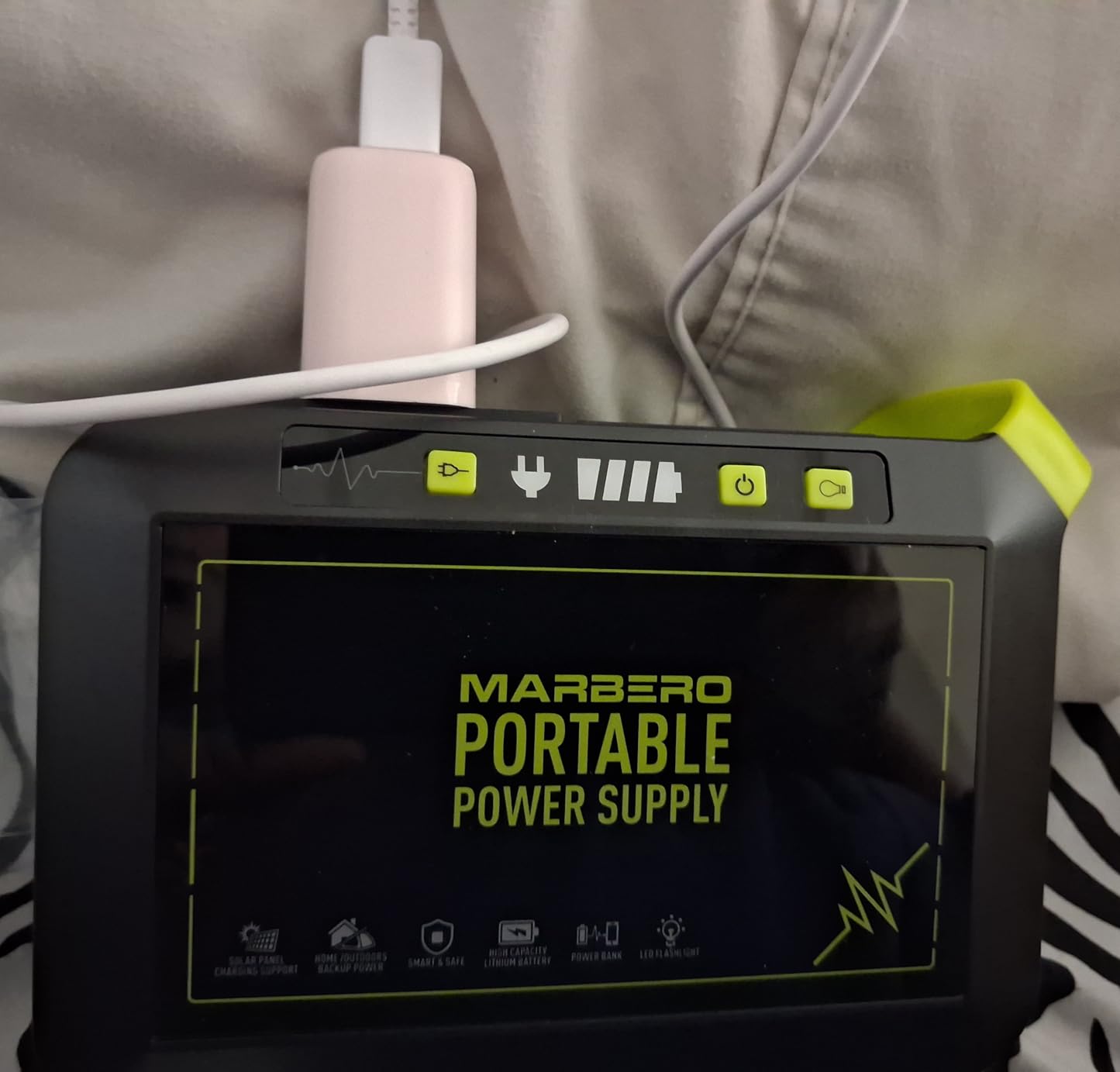 Portable Power Station 300W MARBERO 237Wh Camping Solar Generator Backup Lithium Battery with Pure Sine Wave 110V AC Outlet, USB C, USB A, DC for Outdoors Camping CPAP Home Blackout Emergency customer photo 2