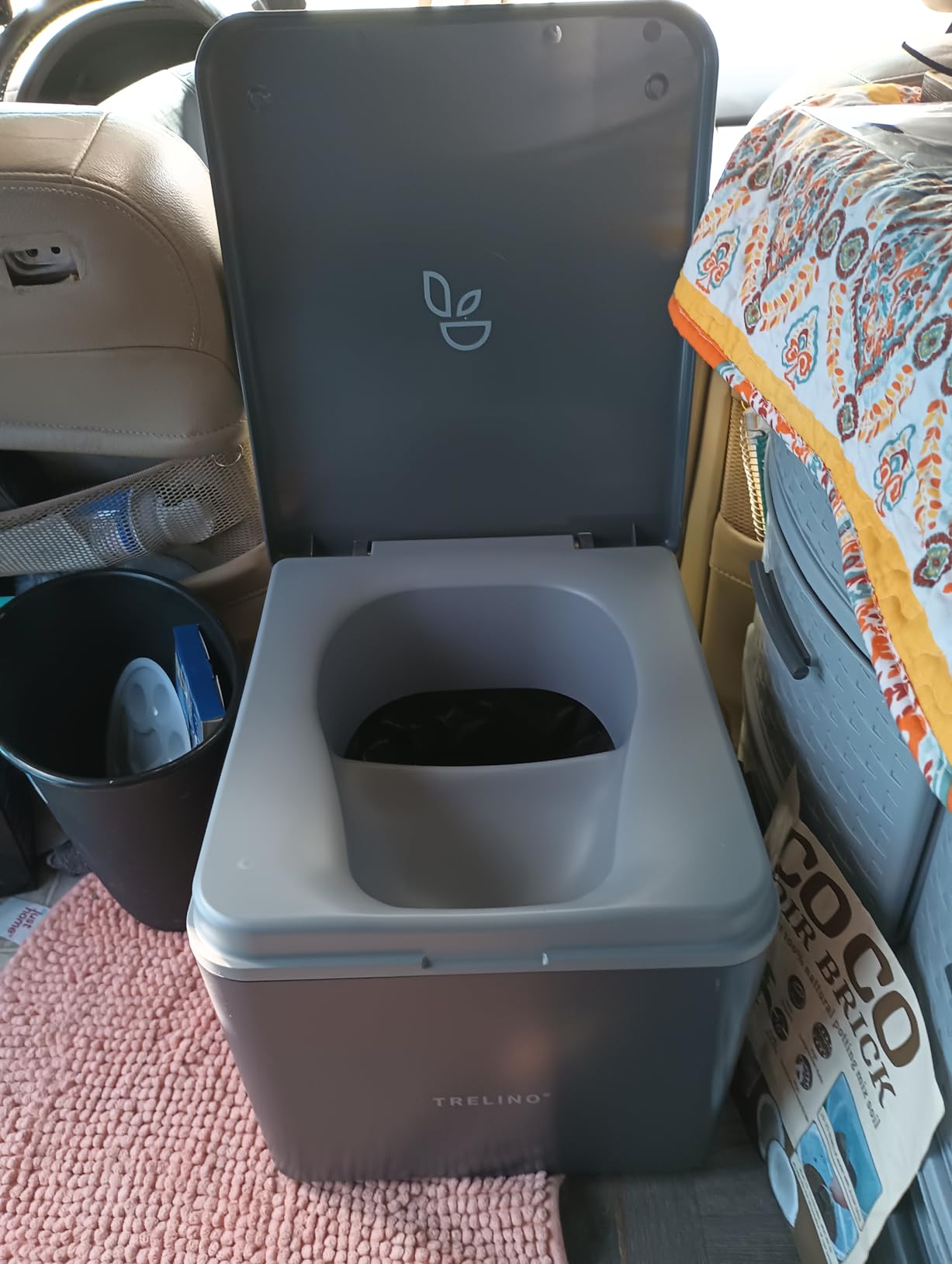 TRELINO Composting Toilet Evo S White, Portable Toilet for Camping & Outdoor, Odorless customer photo 1