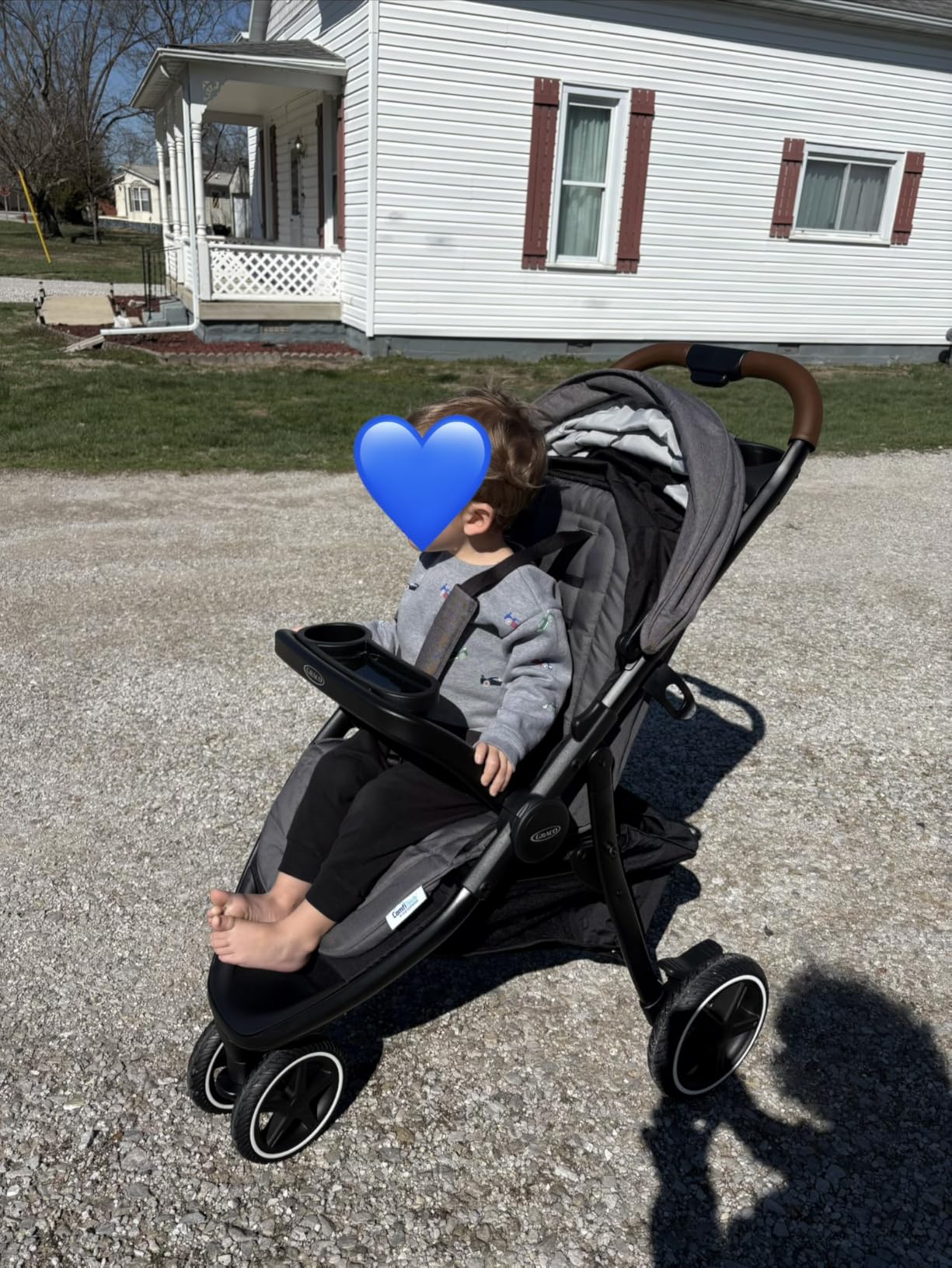 Graco Outpace LX All-Terrain 3-Wheel Baby Stroller, Cohen, Compatible for Travel System, Easy One-Hand Fold, in-Seat Suspension, Never-Flat Rubber Tires customer photo 1