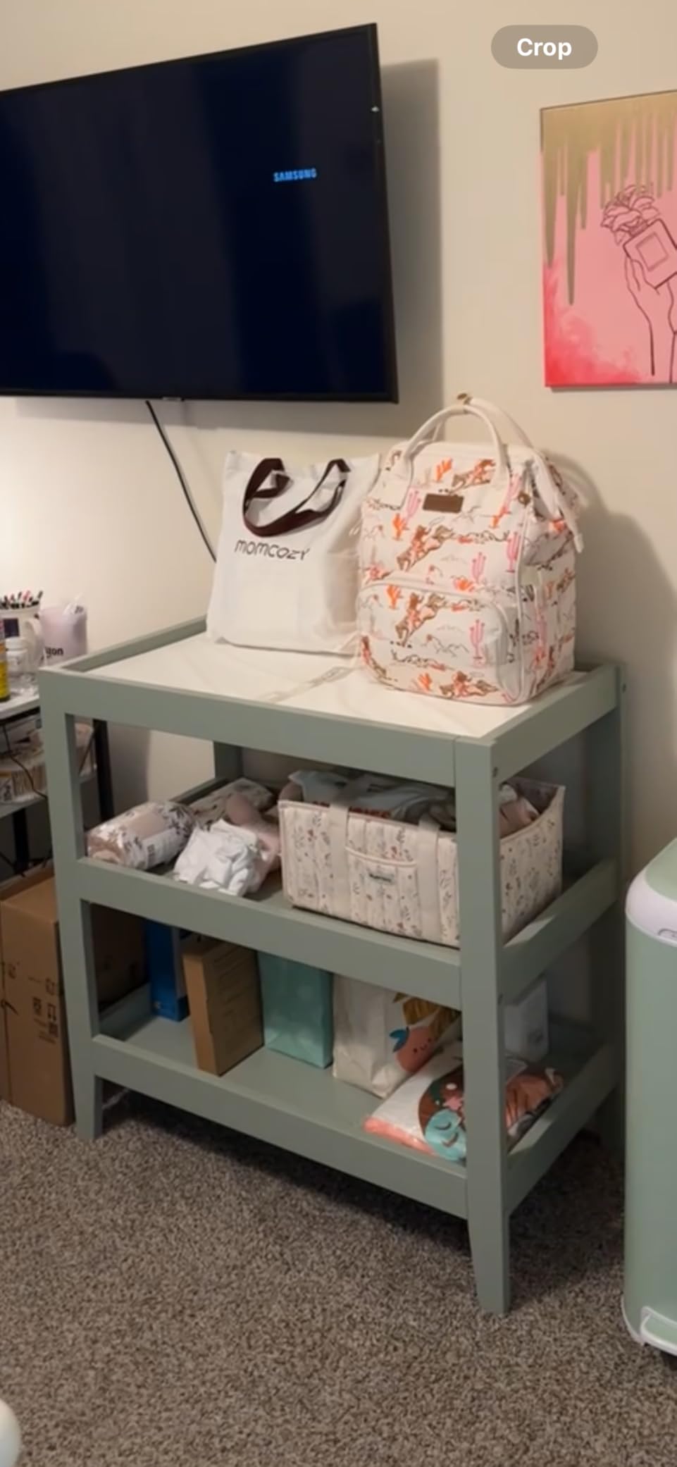 Carter's by Davinci Colby Changing Table in Washed Natural, GREENGUARD Gold Certified customer photo 2