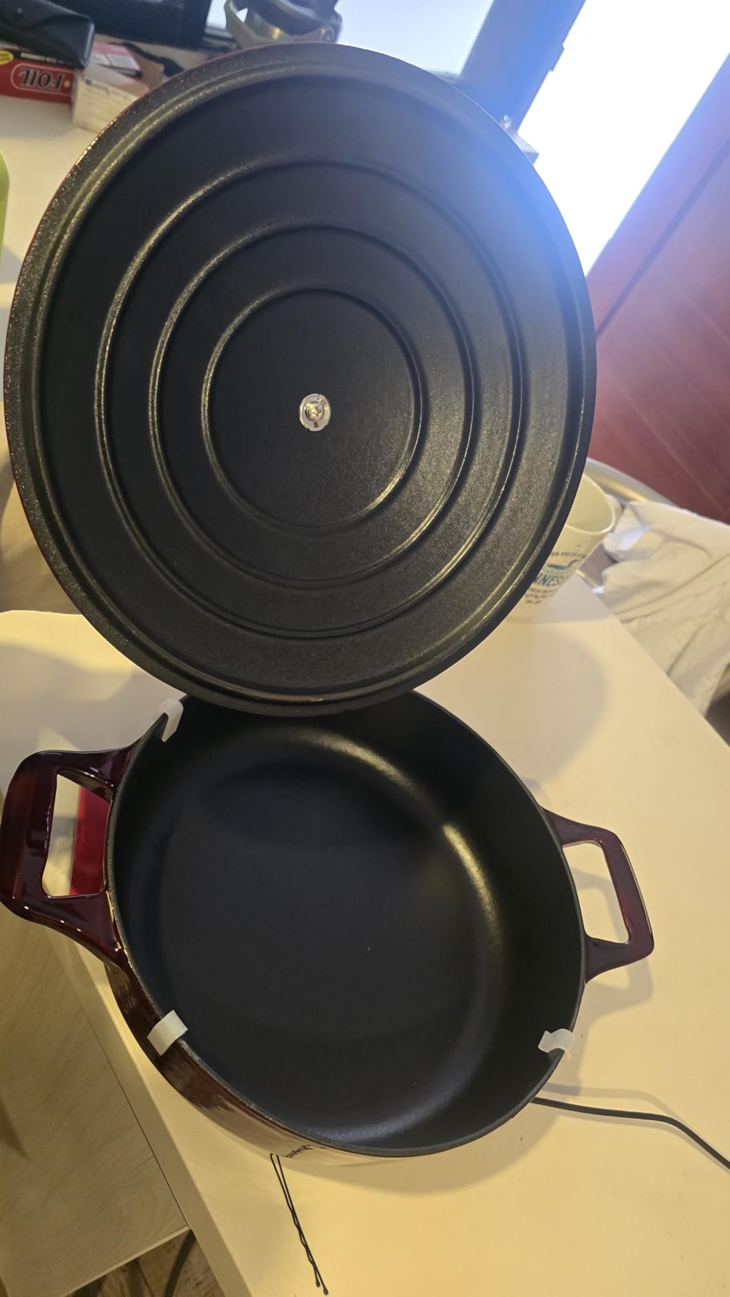 La Cuisine Enameled Cast Iron Dutch Oven Casserole Dish Pot with Lid, 5 QT 10.3