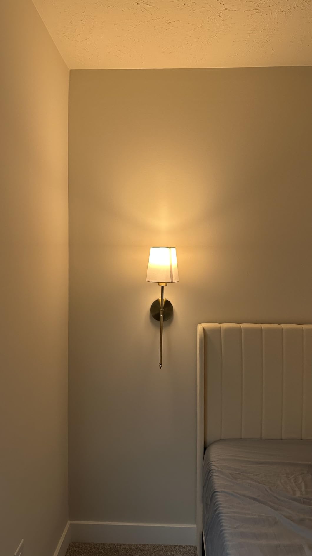 NIORSUN Battery Operated Wall Sconce Set of 2, Gold Rechargeable Wall Lights with 10400mAh Dimmable Bulbs and Remote, 10 Colors Wireless Wall Lamps for Bedroom Living Room Hallway Decor customer photo 2