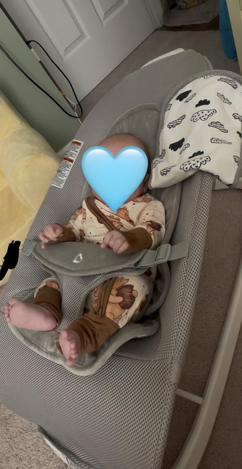 Munchkin Electric Baby Bouncer & Rocker for Infants, Automatic Baby Rocker Seat with Soothing Sounds, Digital Touch Display, 3 Recline Positions, Grey customer photo 2