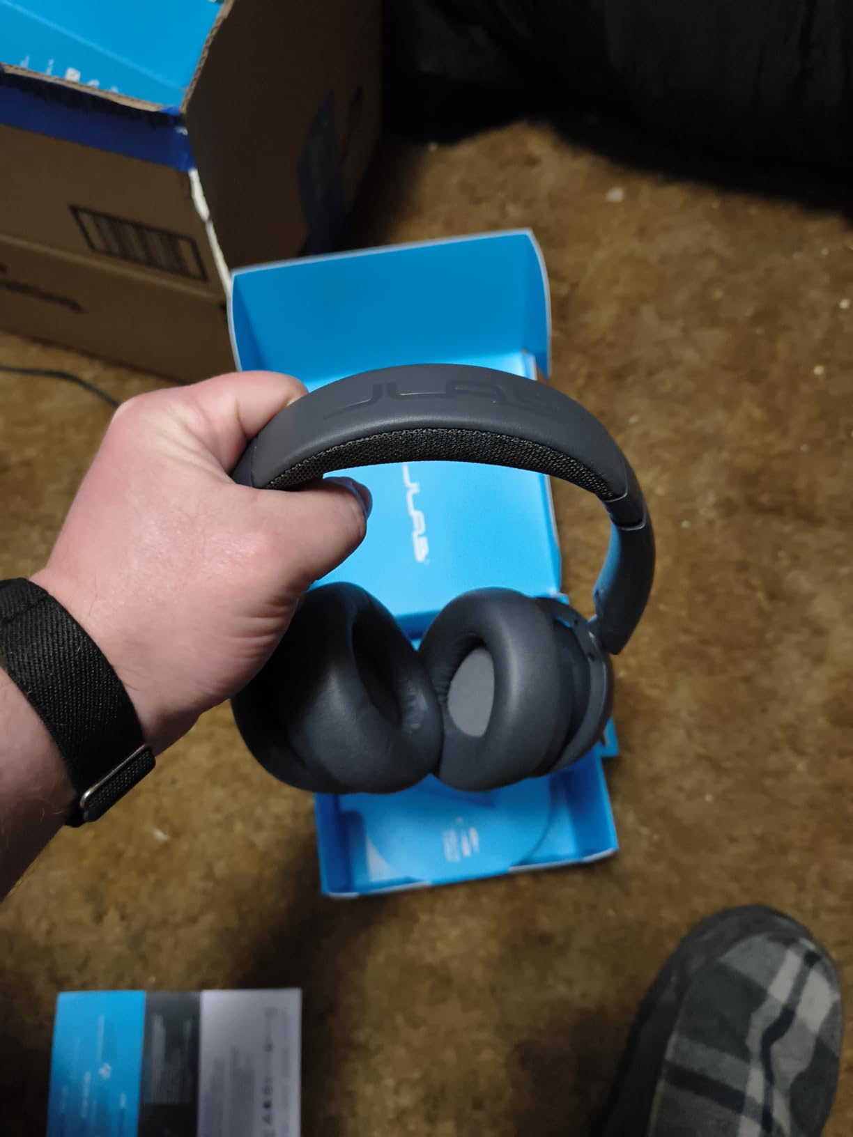JLab JBuds Lux ANC Wireless Over-Ear Headphones, Sage customer photo 1