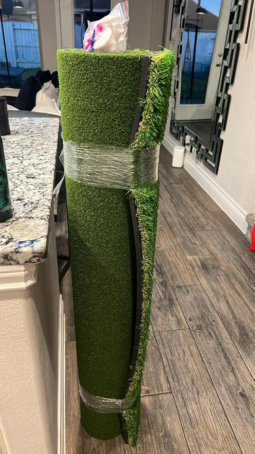 Premium Dual-Turf Golf Mat: 5x4ft, 6x4ft, 21mm to 50mm Thickened Base for Backyard, Driving Range, Indoor & Outdoor Practice Hitting, Swing & Chipping, Ideal Gifts for Men Dad Husband customer photo 1