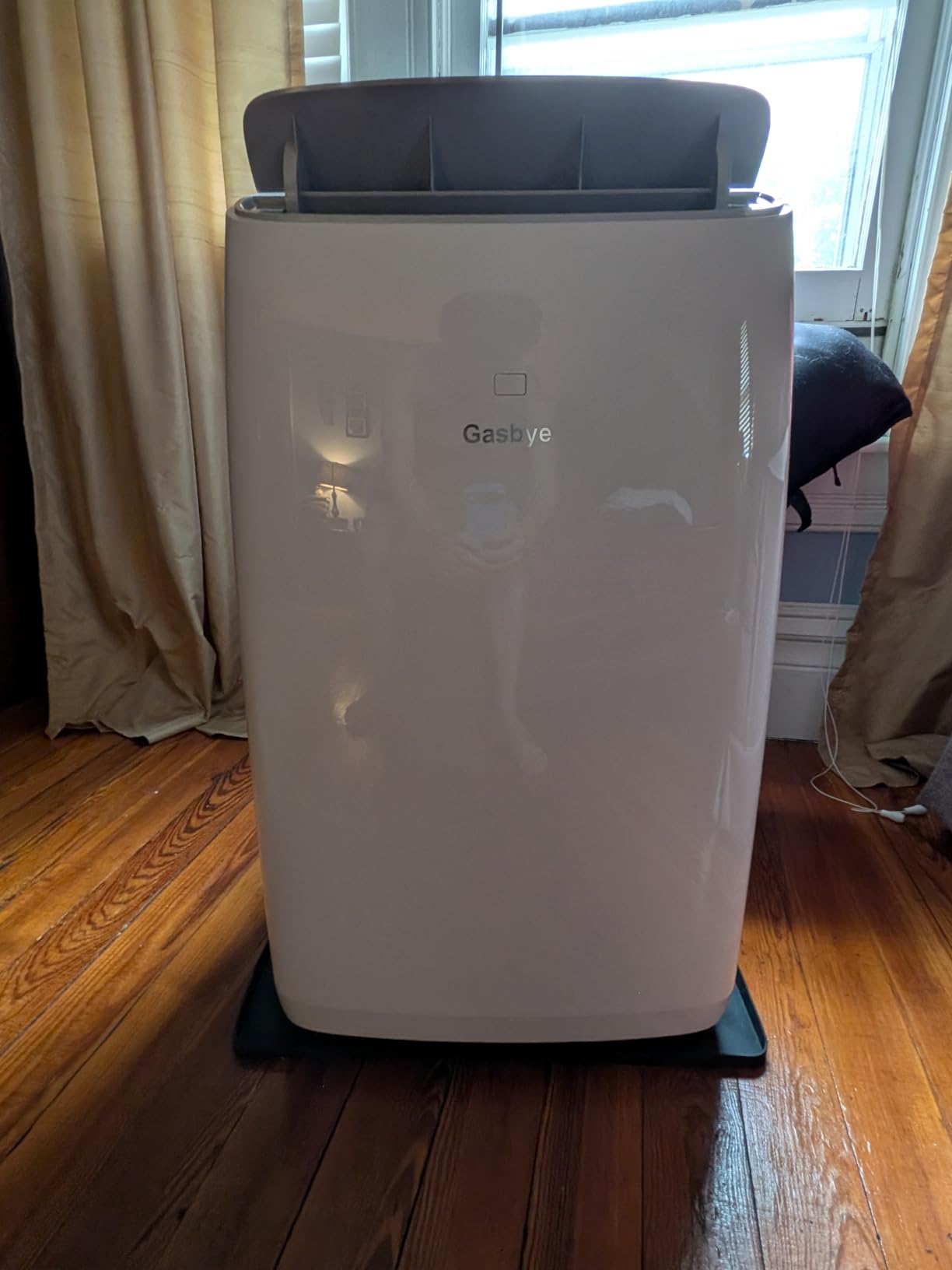 Gasbye Dual Hose Portable Air Conditioner, [2026 Upgraded] Full DC Inverter Compressor, Energy-Saving 13.6 CEER, Low Noise (45dB), Cools Room up to 500 Sq.Ft., Backlit Remote Control, 14,000BTU, Black customer photo 2