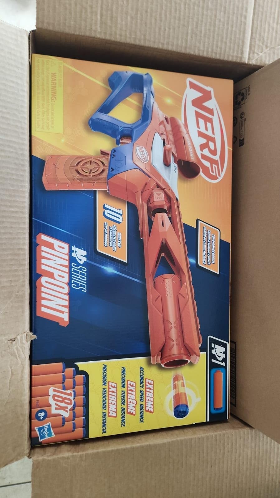 NERF N Series Pinpoint Dart Blaster, 18 N1 Darts Compatible Only N Series Blasters, 10-Dart Clip, Blaster Gifts for Kids customer photo 2