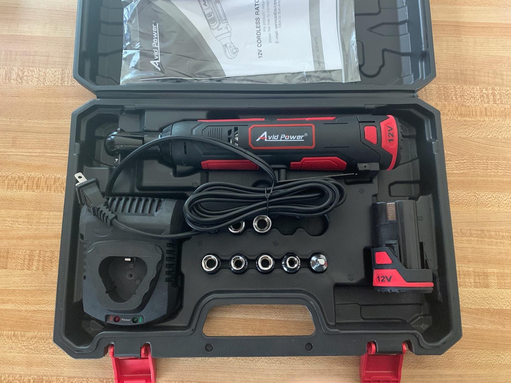 AVID POWER Cordless Electric Ratchet Wrench 3/8