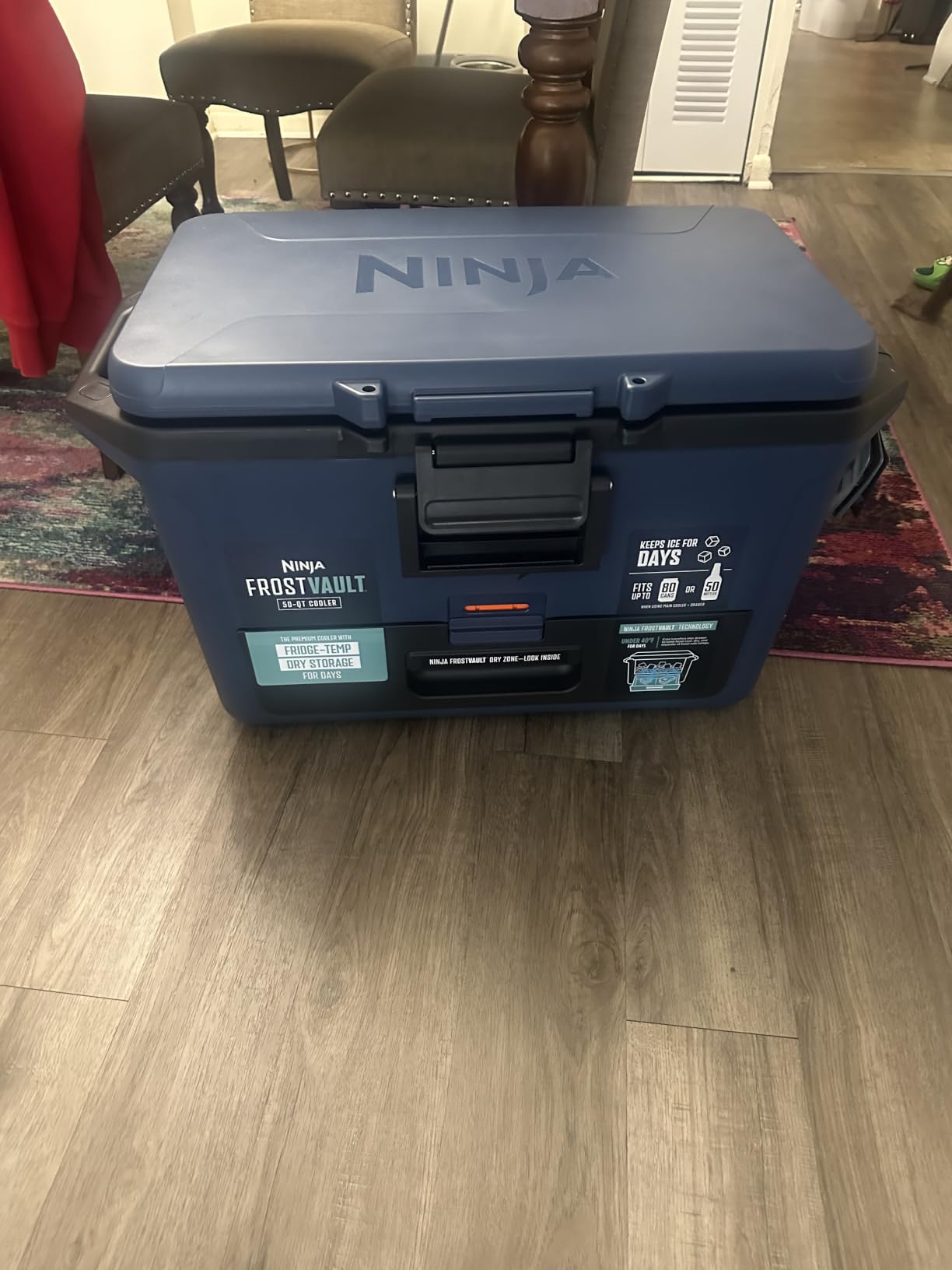 Ninja FrostVault 50qt Hard Cooler with Dry Zone, Integrated Fridge-Temp Dry Storage Drawer customer photo 1