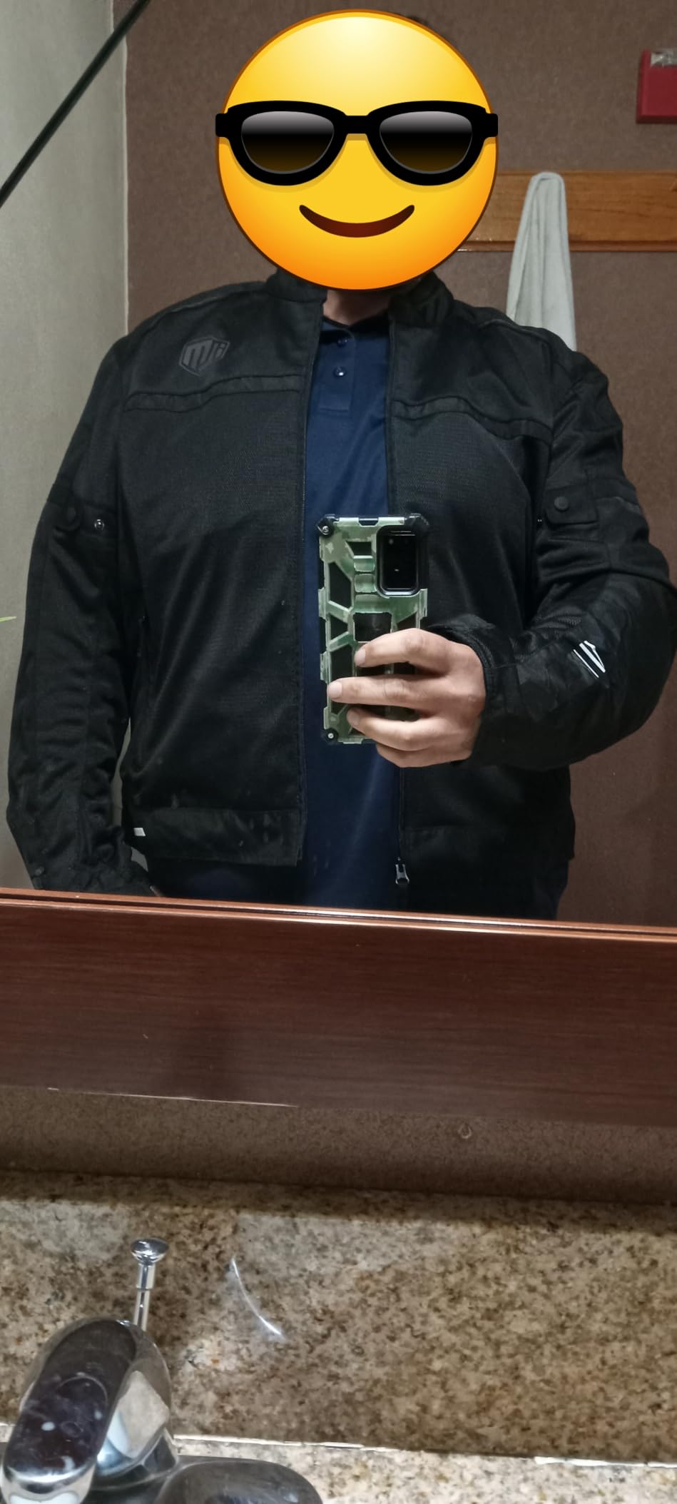 ILM Motorcycle Riding Jacket with Mesh CE Armor and Detachable Thermal Liner Dual Sport All Season for Men Model JAM1 customer photo 1