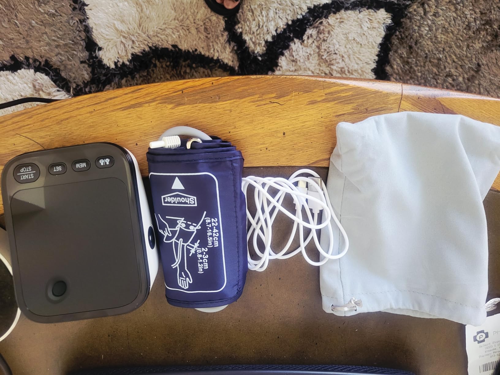 Blood Pressure Machine, Automatic Upper Arm Blood Pressure Monitor with 2x199 Readout, 4.5 Inch Backlit Large Screen Adjustable Large Cuff 9 to 17 Inches - Arrhythmia and Home Hypertension Detector customer photo 2