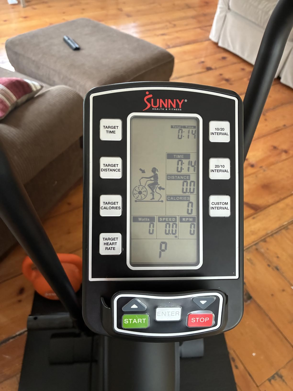 Sunny Health & Fitness Premium Smart Cross-Training Fan Bike, Air Resistance Cardio Machine w/330lb Capacity - SF-B223018 customer photo 1