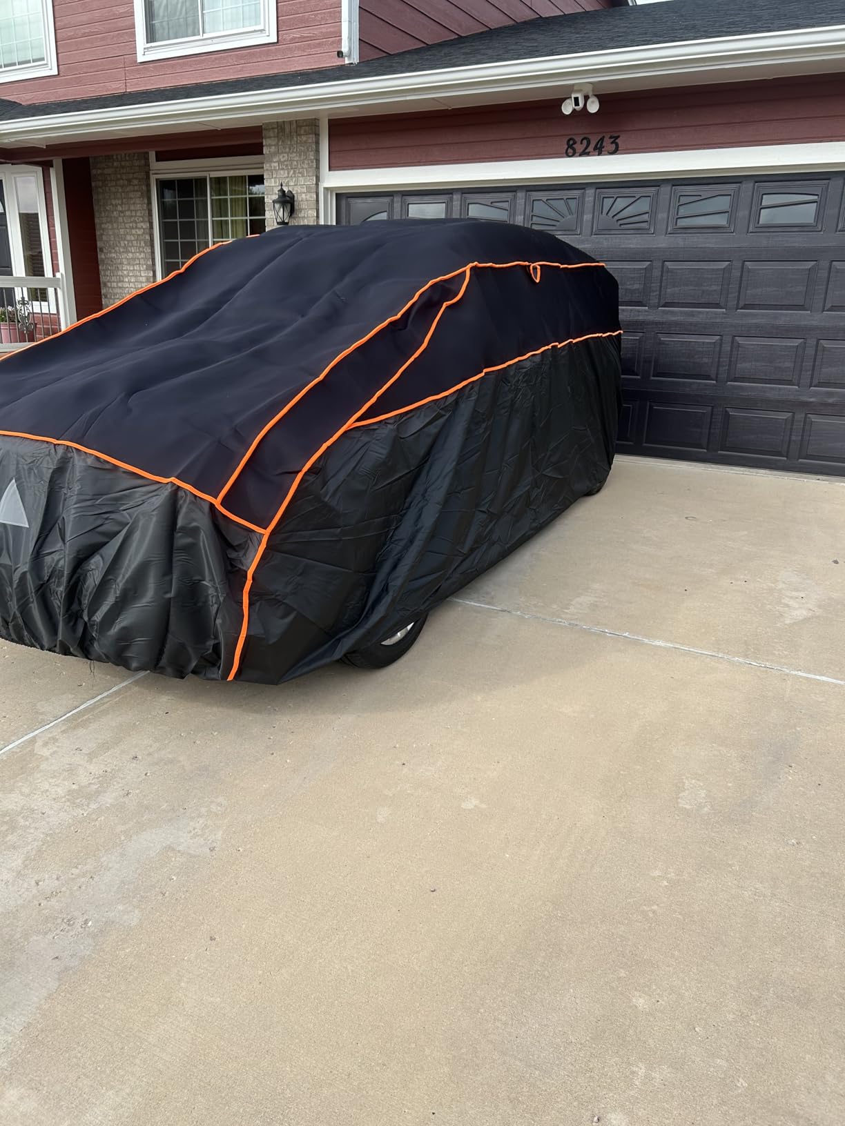 Kayme Hail Protector SUV Car Cover, Anti Hail Thickened Multi-Layered EVA Car Cover Waterproof All Weather with Wind Straps, Outdoor Hail Protection Cover, Fit SUV Jeep-Length (182 to 191 Inch) customer photo 2