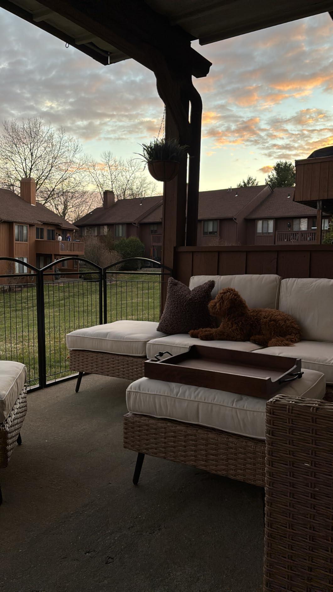 LAUSAINT HOME Outdoor Patio Furniture, 7 Piece Outdoor Sectional Sofa PE Rattan Wicker Patio Conversation Sets, All Weather Patio Furniture Set with Thick Cushions for Garden, Backyard(Beige) customer photo 1