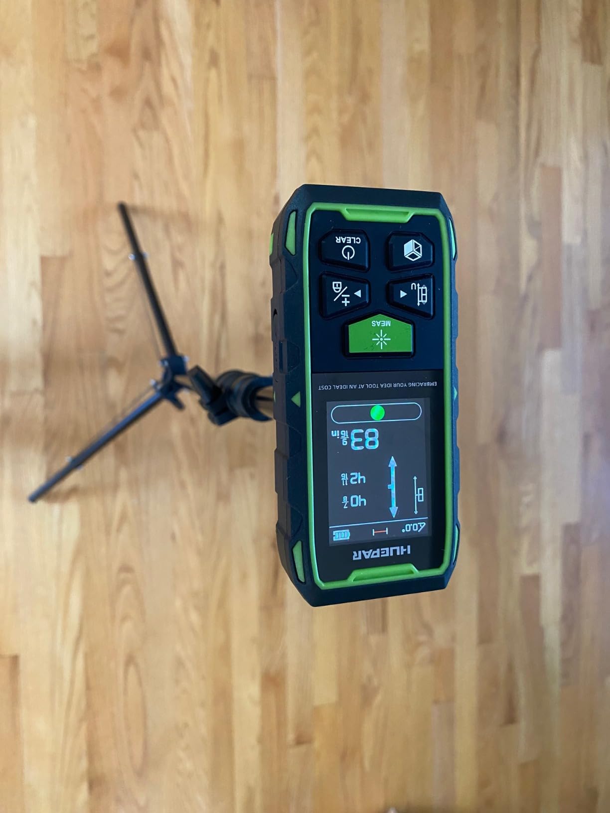 Huepar Professional Dual Laser Measuring Tool 393ft, 5 Years Warranty, Rechargeable Bilateral Laser Measurement Tool, Laser Room Measure Devices, Magnetic Metro Laser Distance Measure, Angle Sensor customer photo 1