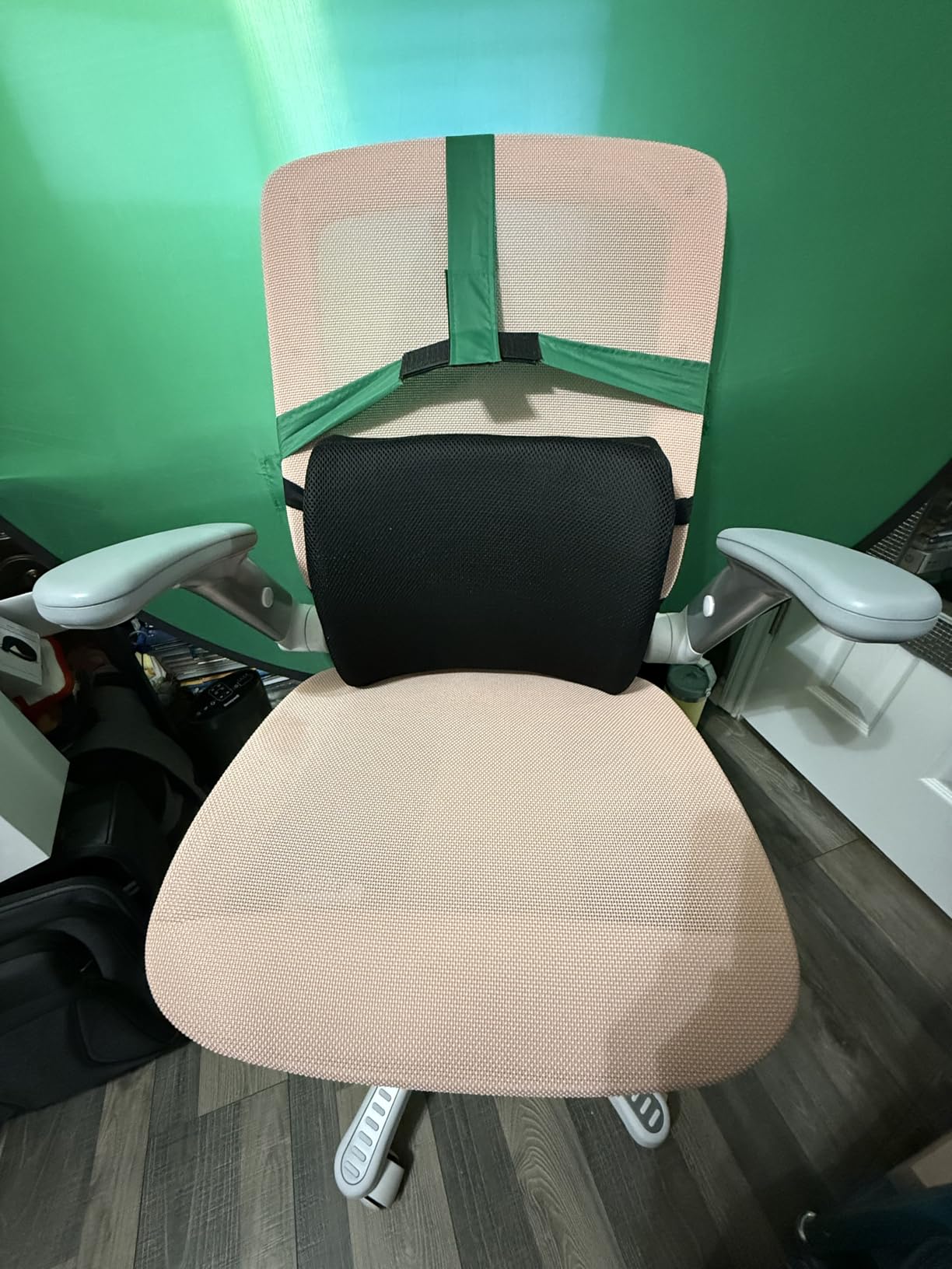 GABRYLLY Ergonomic Office Chair, High Back Mesh Desk Chair with Adjustable Headrest, Flip-Up Arms, 90-120° Tilt Lock, Lumbar Support and Comfy Seat, Swivel Computer Task Chair, Blue customer photo 1