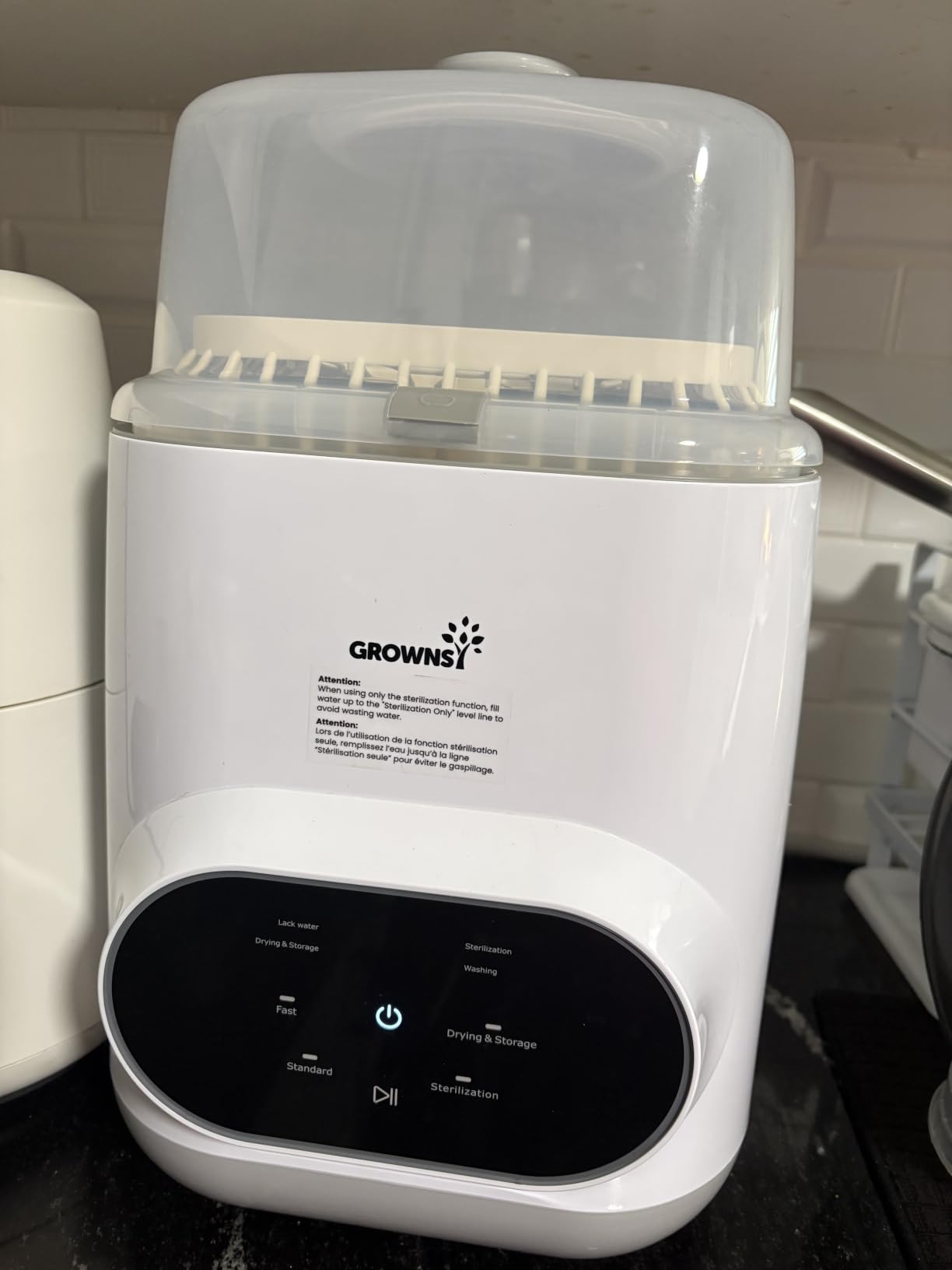 Grownsy EaseClean Bottle Washer Pro | All-in-One Bottle Washer and Sterilizer and Dryer | Baby Bottle Washer for Bottles, Pump Parts & Baby Essentials | Replaces Hand Washing customer photo 2