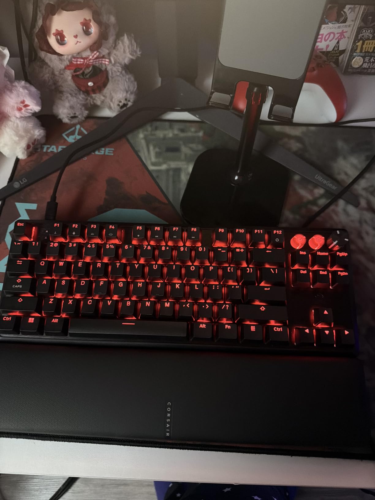 K70 PRO TKL RGB Tenkeyless Mechanical Wired Gaming Keyboard - Pre-Lubed Hall Effect MGX Hyperdrive Adjustable Switches, Simultaneous SOCD and Rapid Trigger, ABS Double-Shot, QWERTY NA - Black customer photo 1