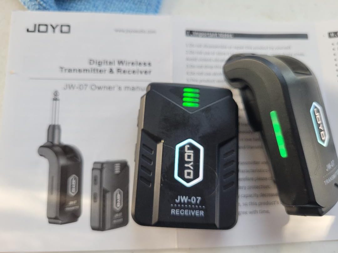 JOYO Wireless in Ear Monitor System 2.4G Wireless IEM System with Transmitter Clip on Receiver Automatic Pairing in-Ear Monitoring for Studio,Guitar,DJ,Live Performance (JW-07) customer photo 1