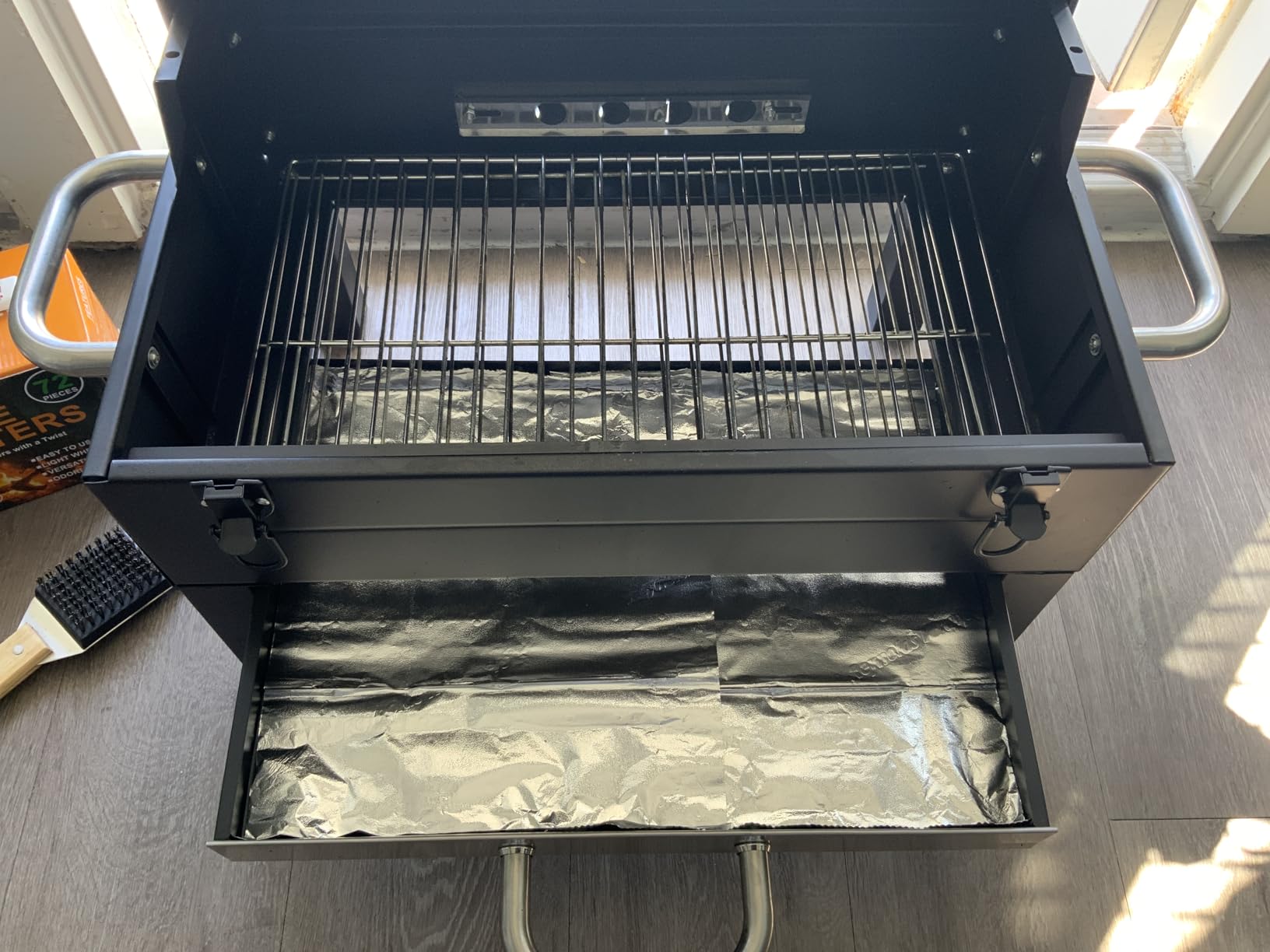 GasOne Portable Tabletop BBQ Grill - 18-inch, 2-Tiered, Side Handles & Lid - Compact Charcoal Grill for Picnic & Tailgate customer photo 1