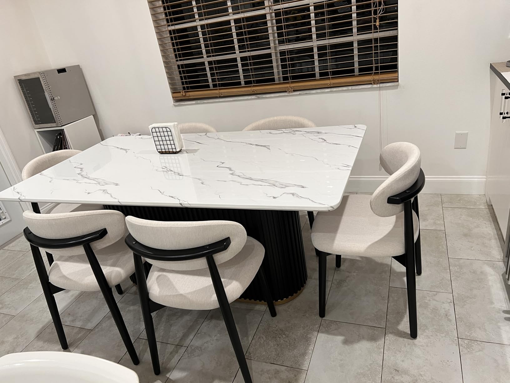 Morden Fort Marble Dining Table for 6, 70