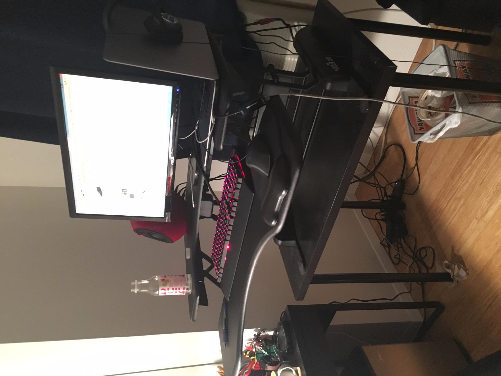 Vari VariDesk Pro Plus 36 Standing Desk Converter - 11 Height Settings + Spring Lift, 2 Tier Design, Keyboard Tray, Fits Desktops 36