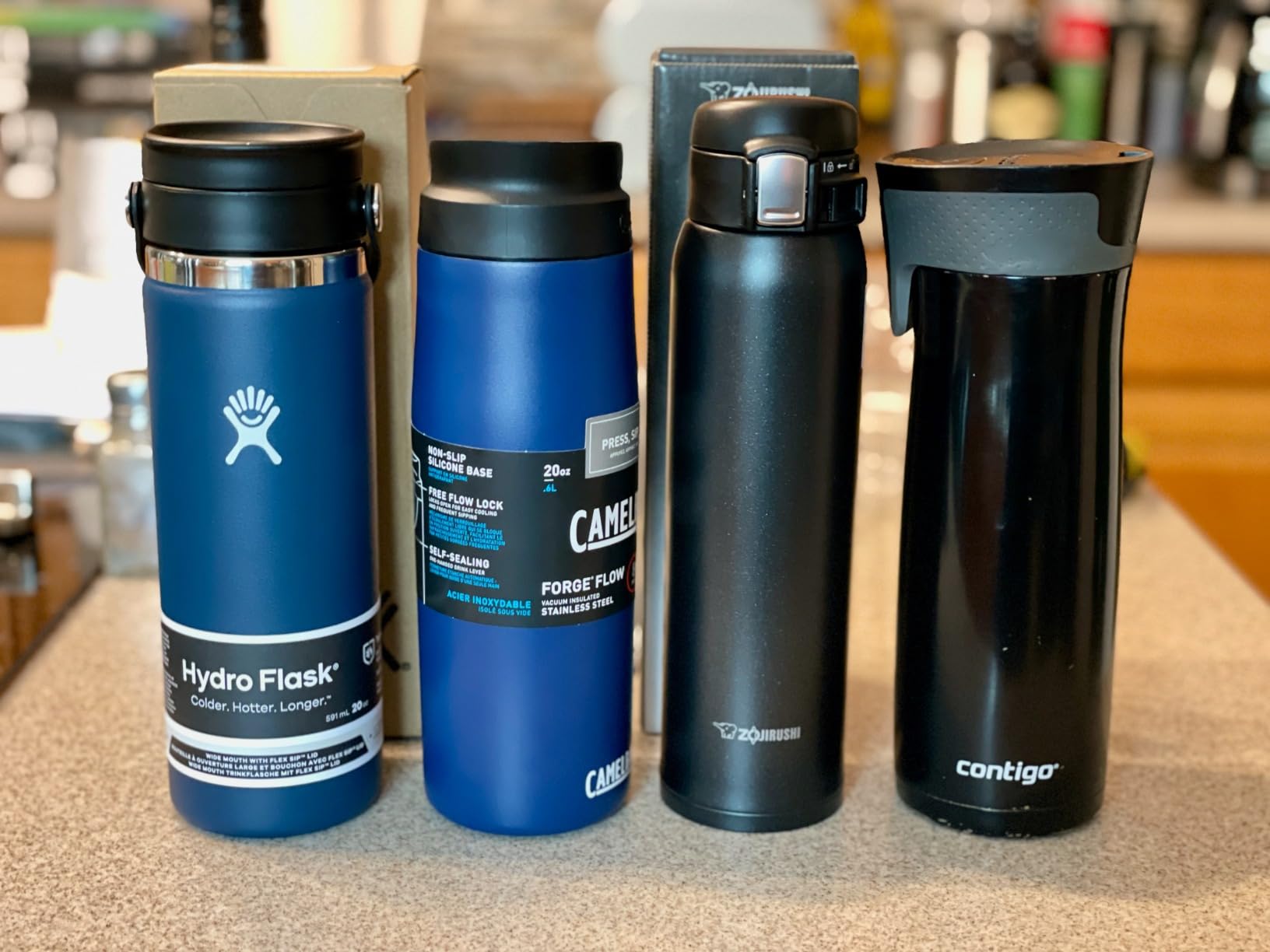 Hydro Flask Flex Sip Coffee Tumbler - Insulated Stainless Steel, Non Spill, Leak Proof Travel Coffee Cup 20 Oz Reef Pink customer photo 1