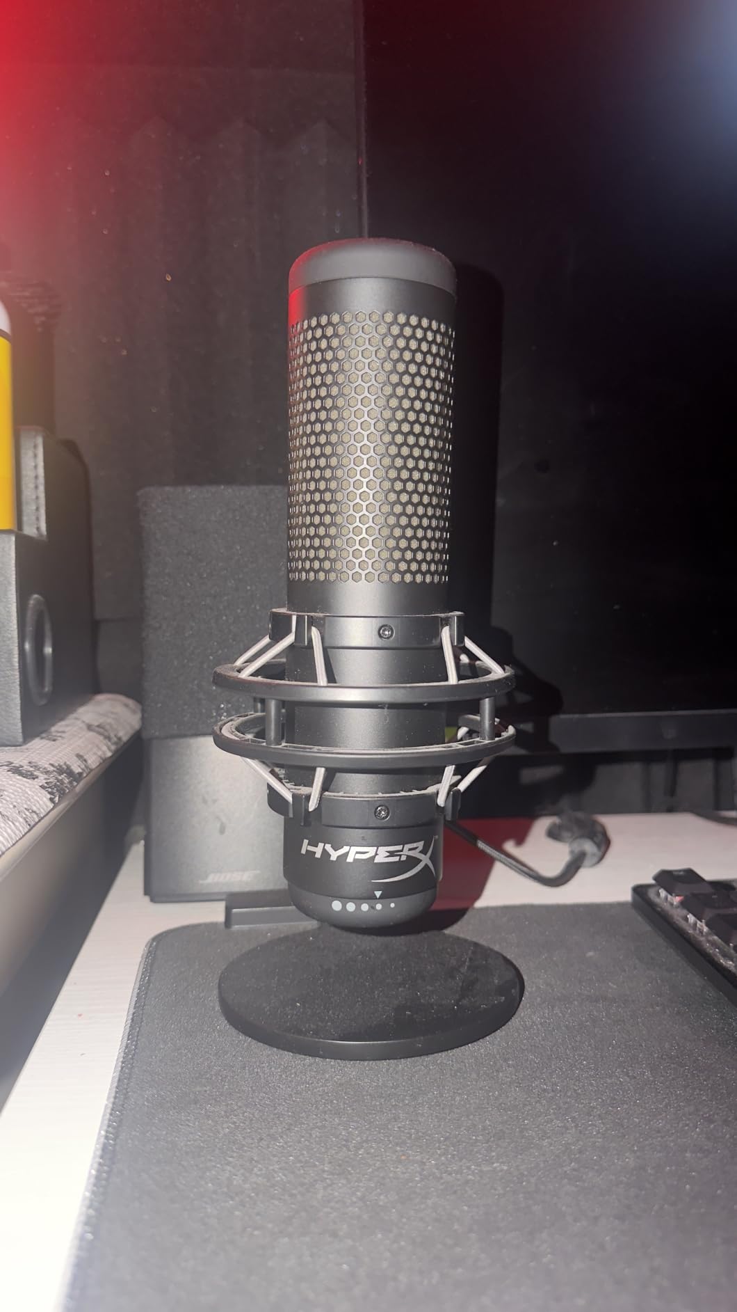 HyperX QuadCast 2 S - USB Microphone with RGB Lighting, Streaming and Podcasting, On-Board Controls, Removable Shock Mount, PC, Mac, USB-C customer photo 1