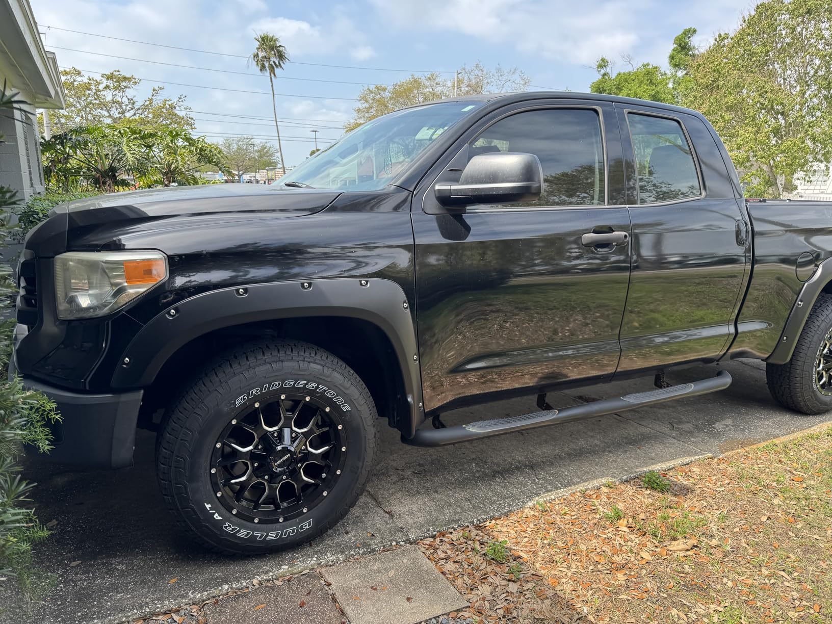 Tyger Auto Fender Flare Compatible with 2022-2026 Toyota Tundra, Smooth Textured Black Paintable Bolt-Riveted Style 4pc | TG-FF8T4518 customer photo 1