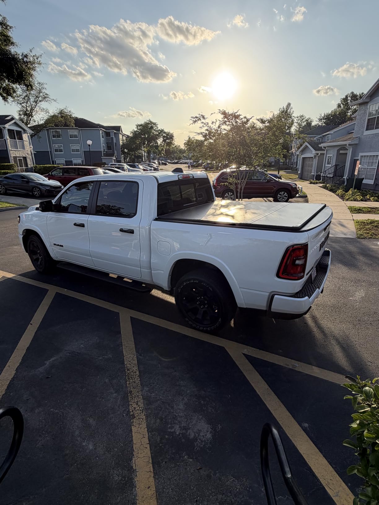 YITAMOTOR FRP Hard Tri-Fold Truck Bed Tonneau Cover Fits for Dodge Ram 1500 2009-2026 (Classic & New) 5.7 ft Bed Without Rambox customer photo 1