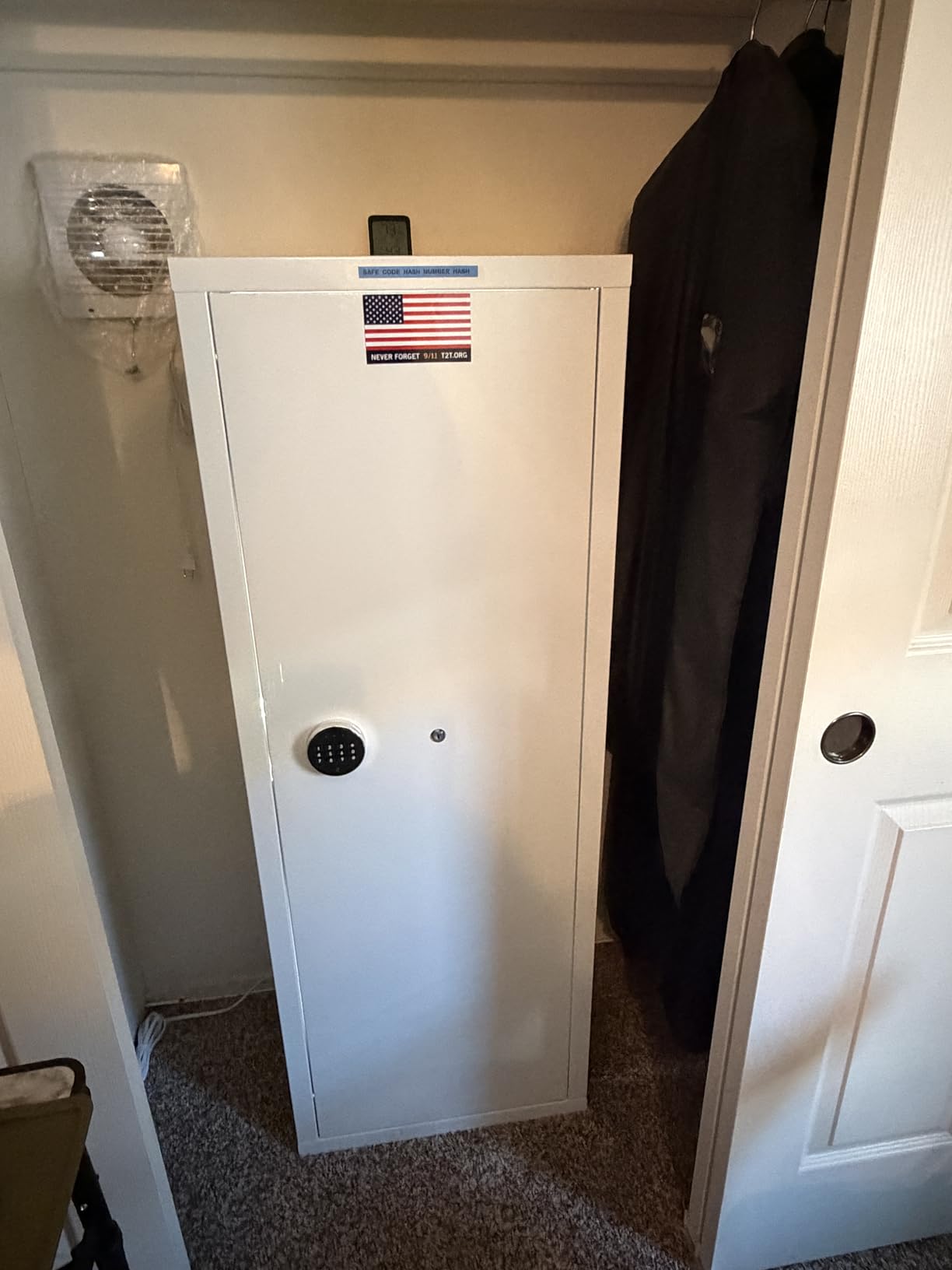 Superday 14-16 Rifle Gun Safe with Keyboard, Quick Access Large Gun Safe for Rifles, Locking Fireproof Gun Cabinet Rifle Safe with Gun Safes Pockets and Adjustable Rifle Rack for Home, Office customer photo 1